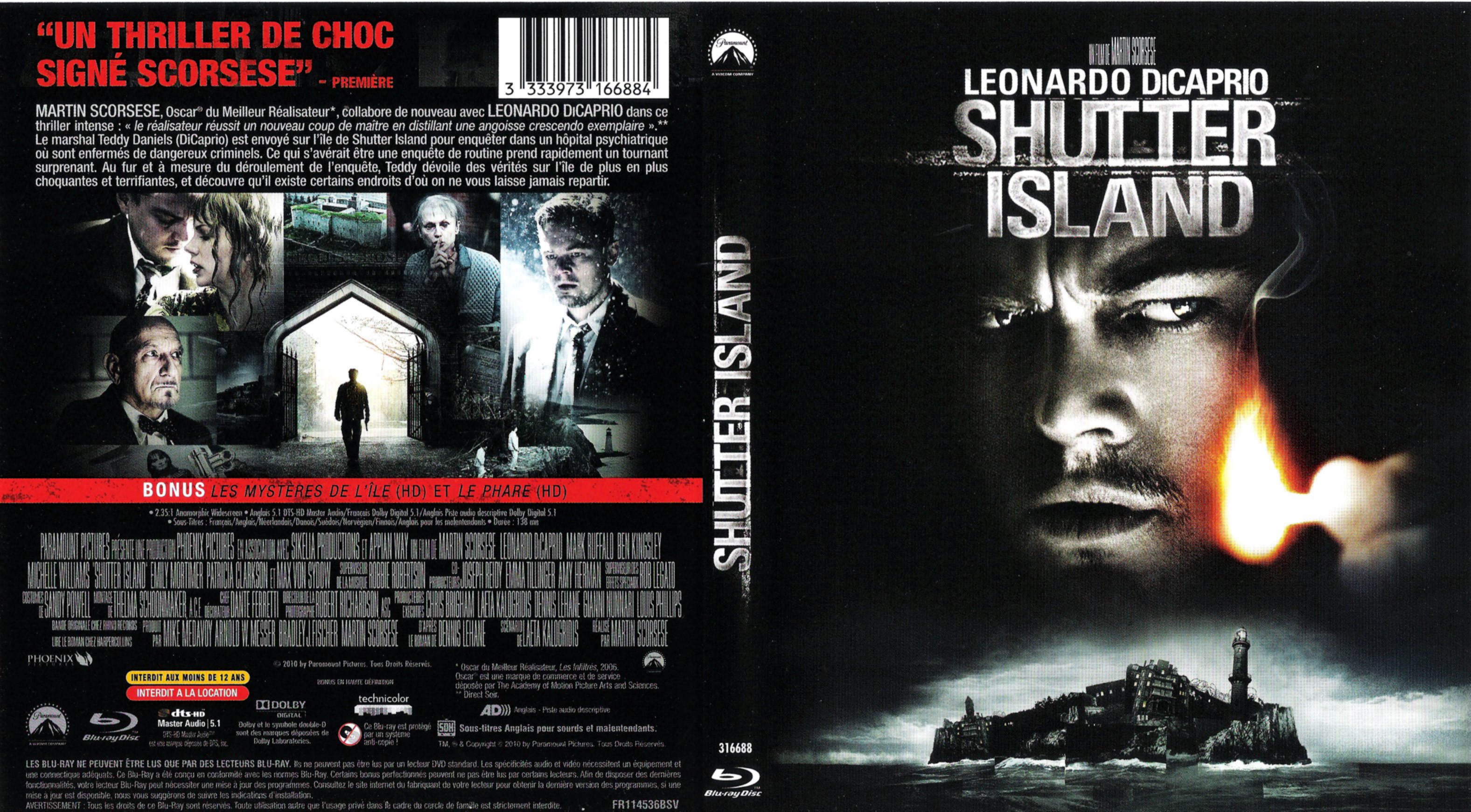 Jaquette DVD Shutter Island (BLU-RAY) v2