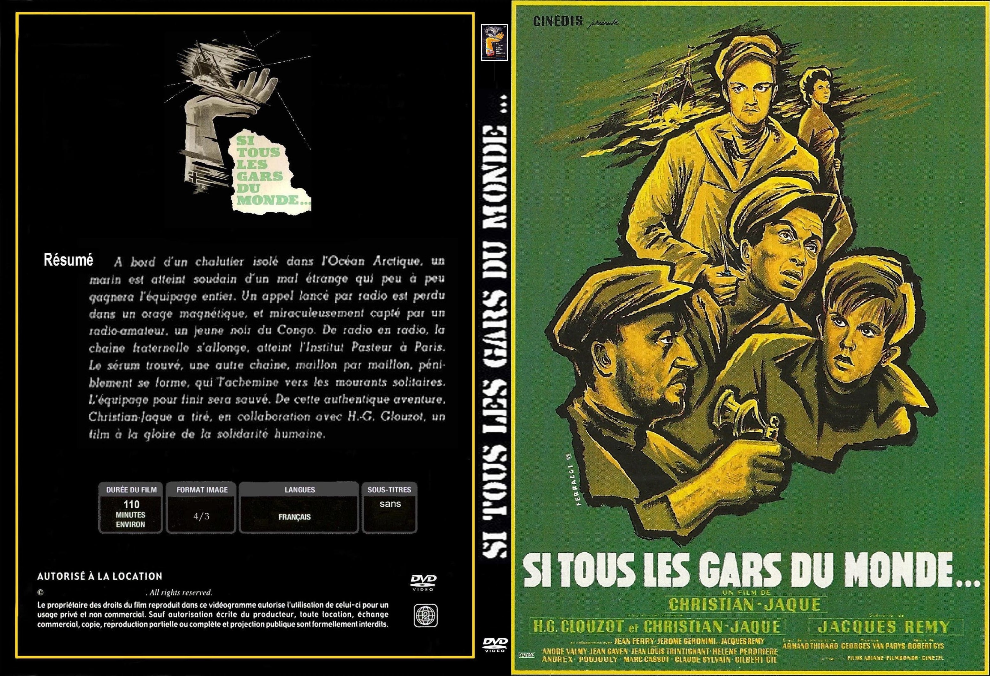 Jaquette DVD Si tous les gars du monde custom - SLIM