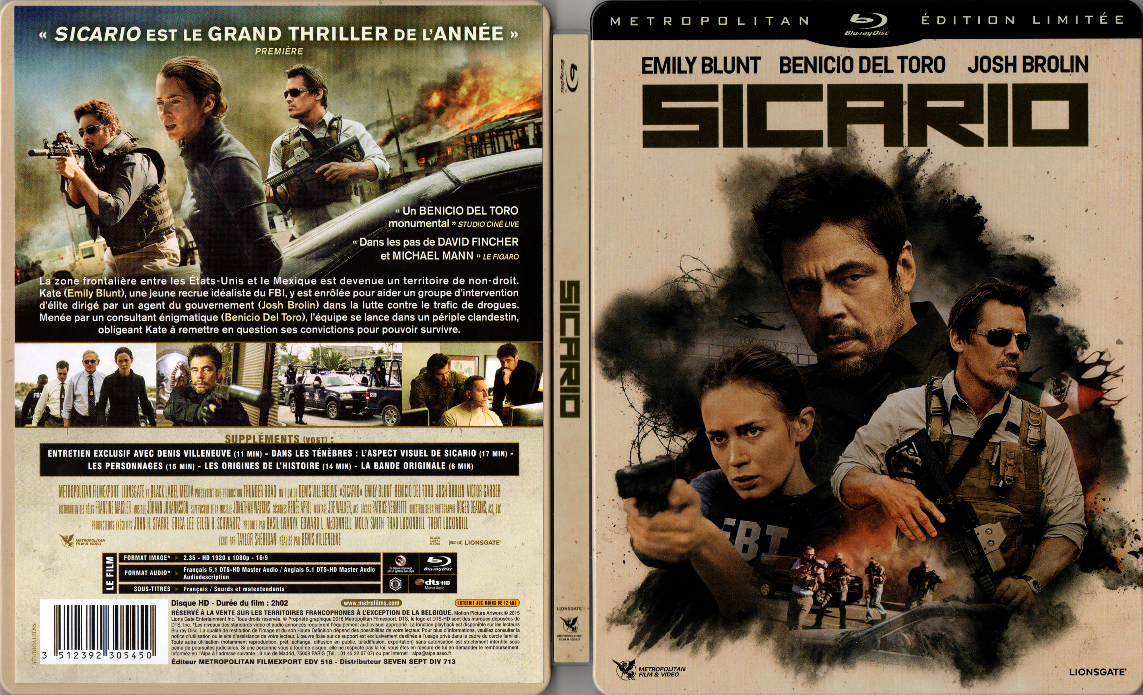 Jaquette DVD Sicario (BLU-RAY)