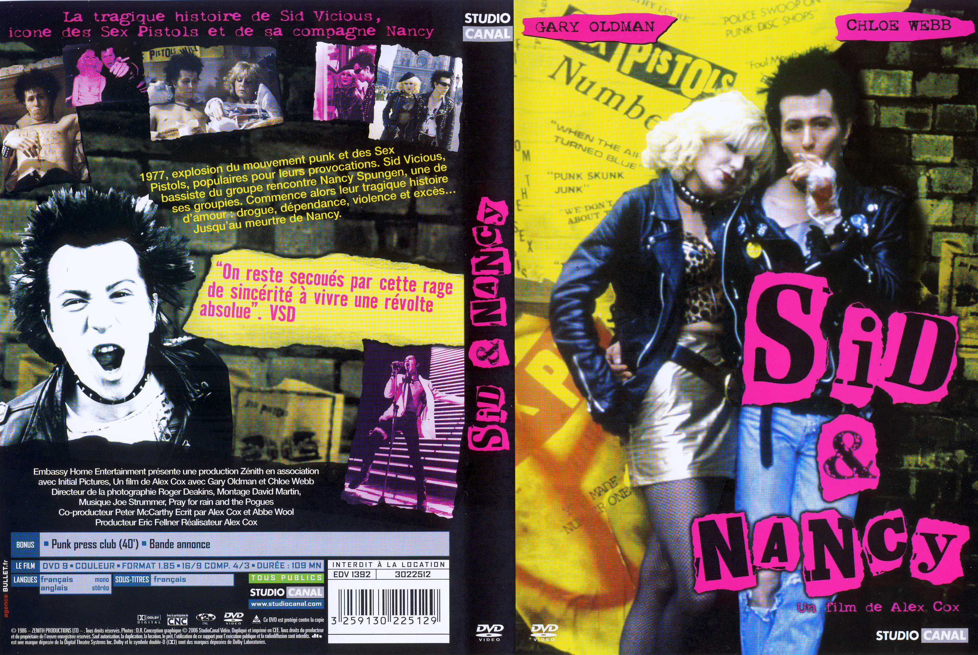 Jaquette DVD Sid and Nancy