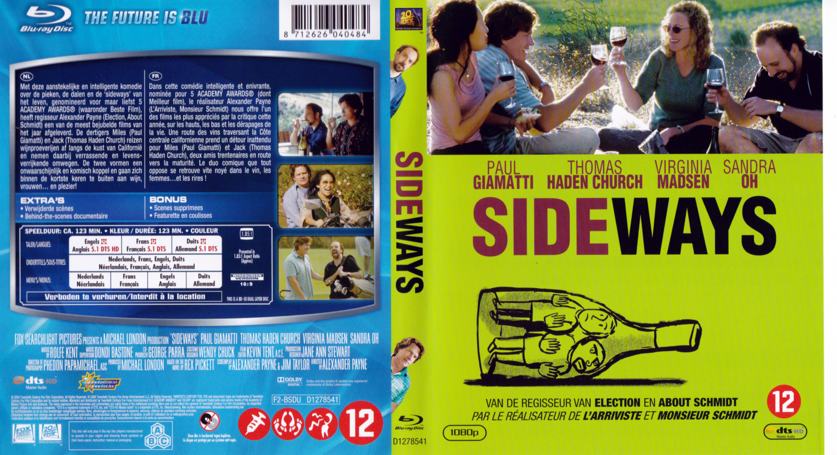 Jaquette DVD Sideways (BLU-RAY)