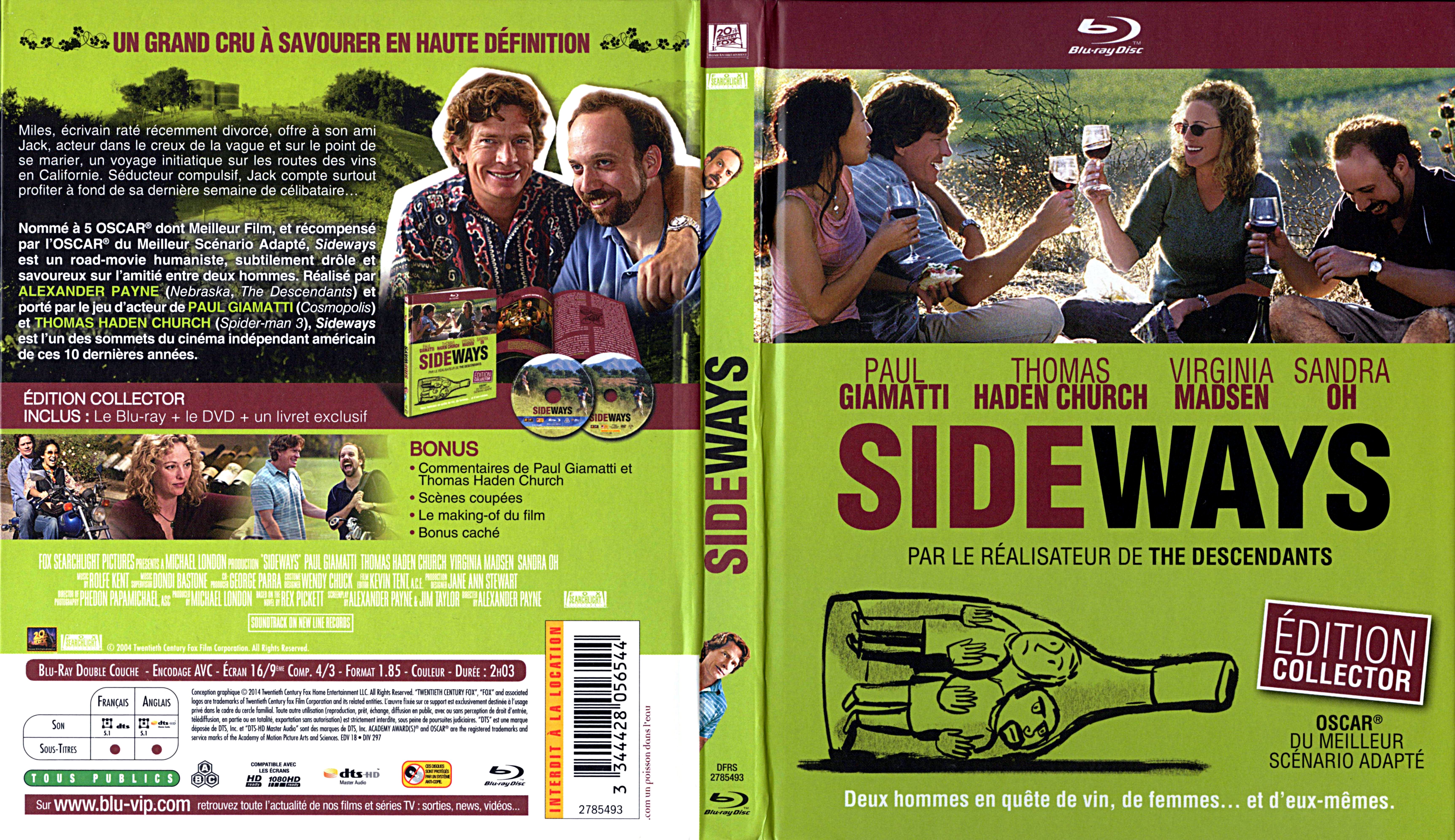 Jaquette DVD Sideways (BLU-RAY) v2
