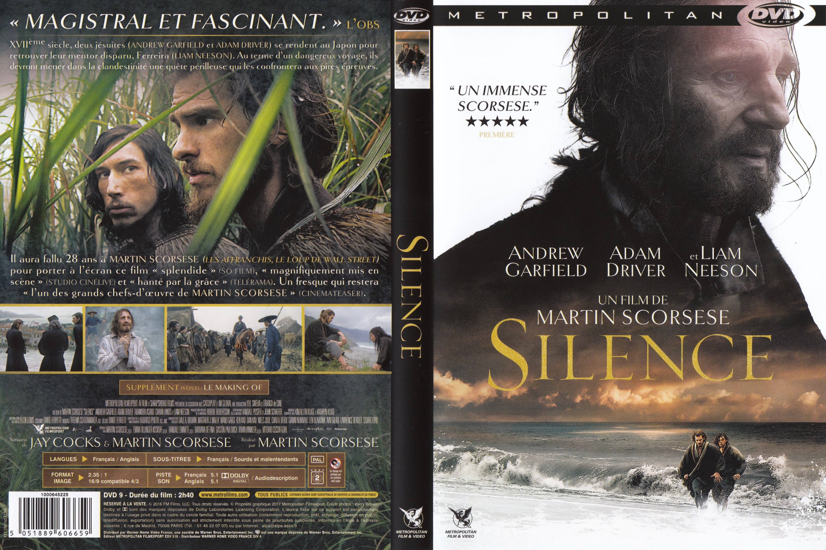 Jaquette DVD Silence (2016)