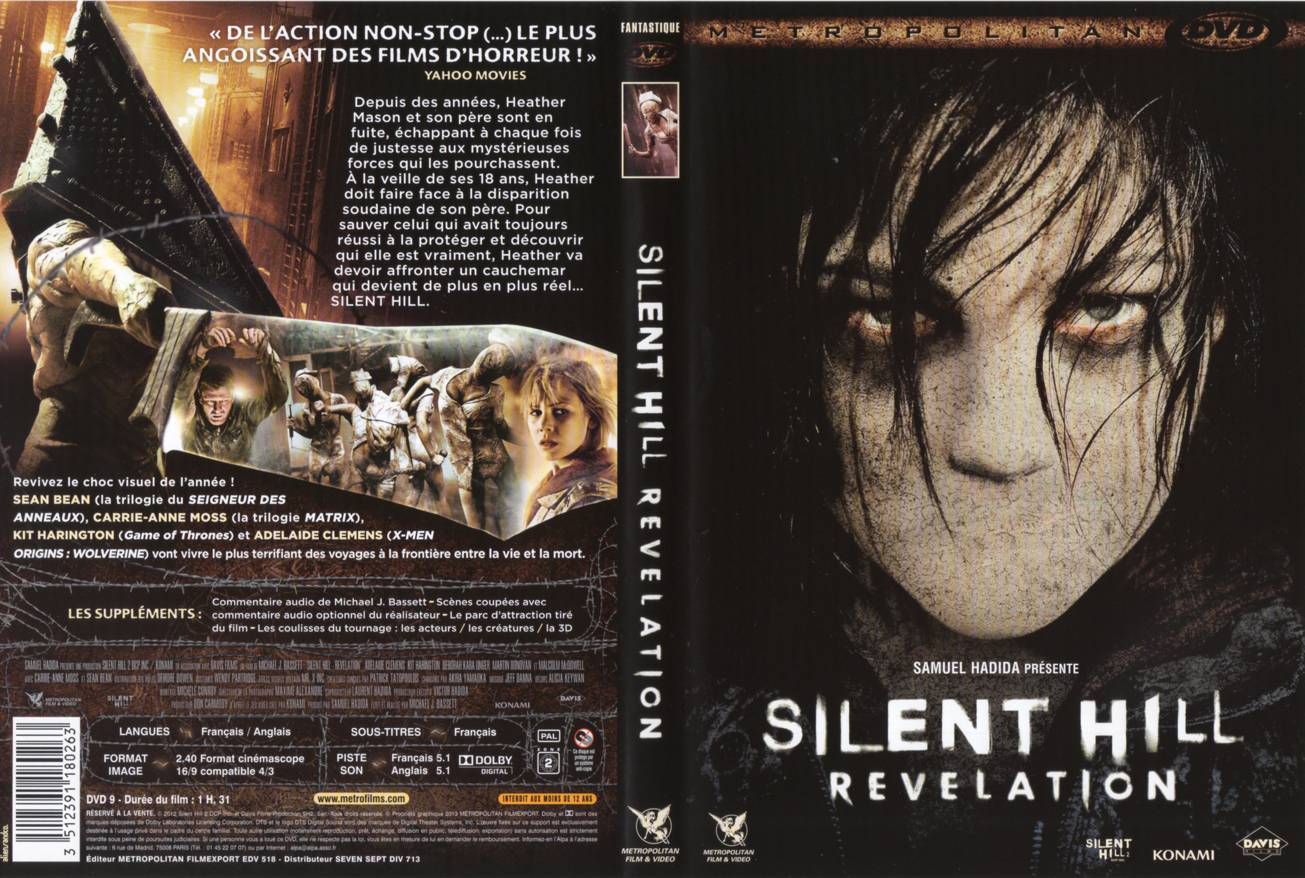 Jaquette DVD Silent Hill: Revelation