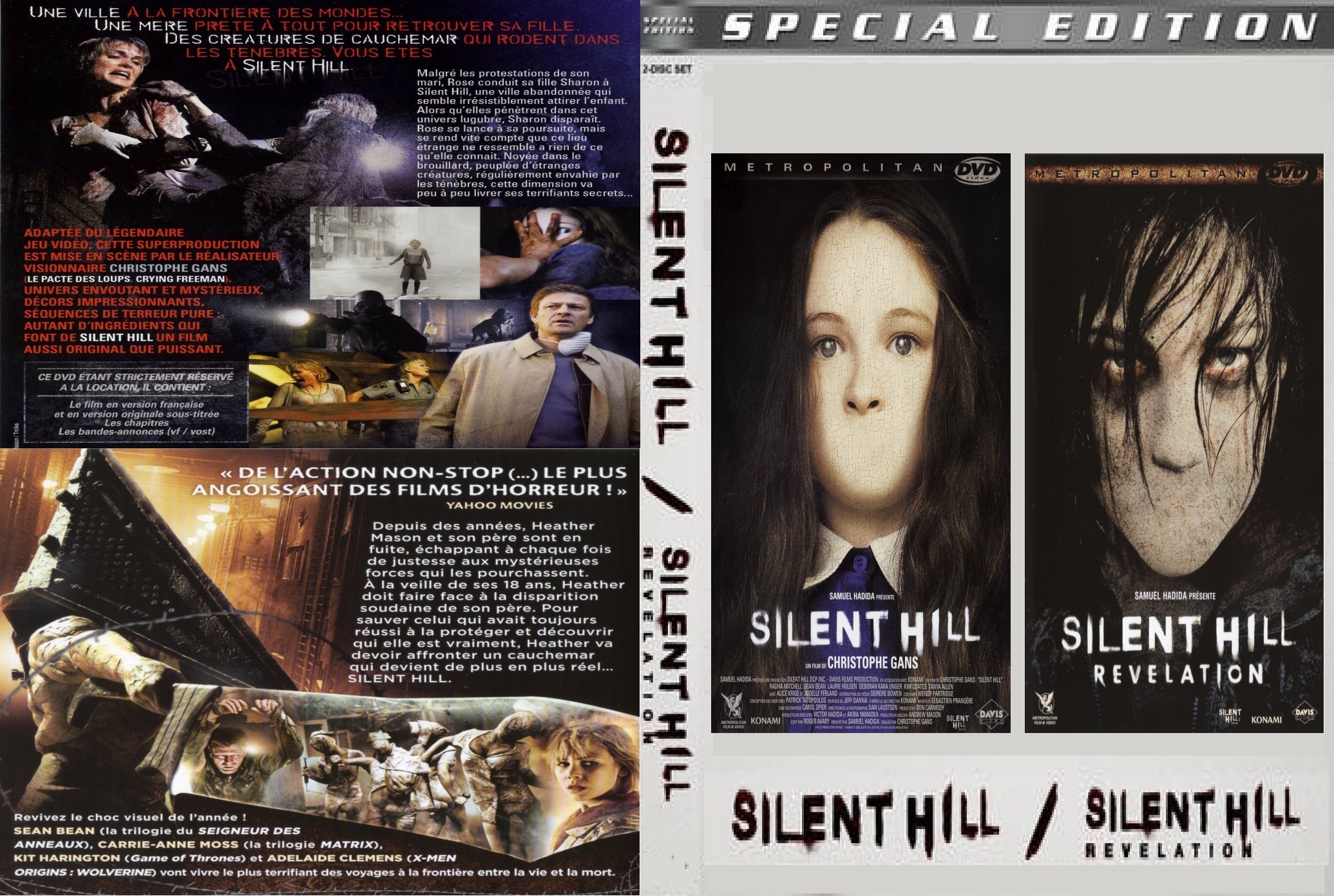 Jaquette DVD Silent Hill 1 & 2 custom