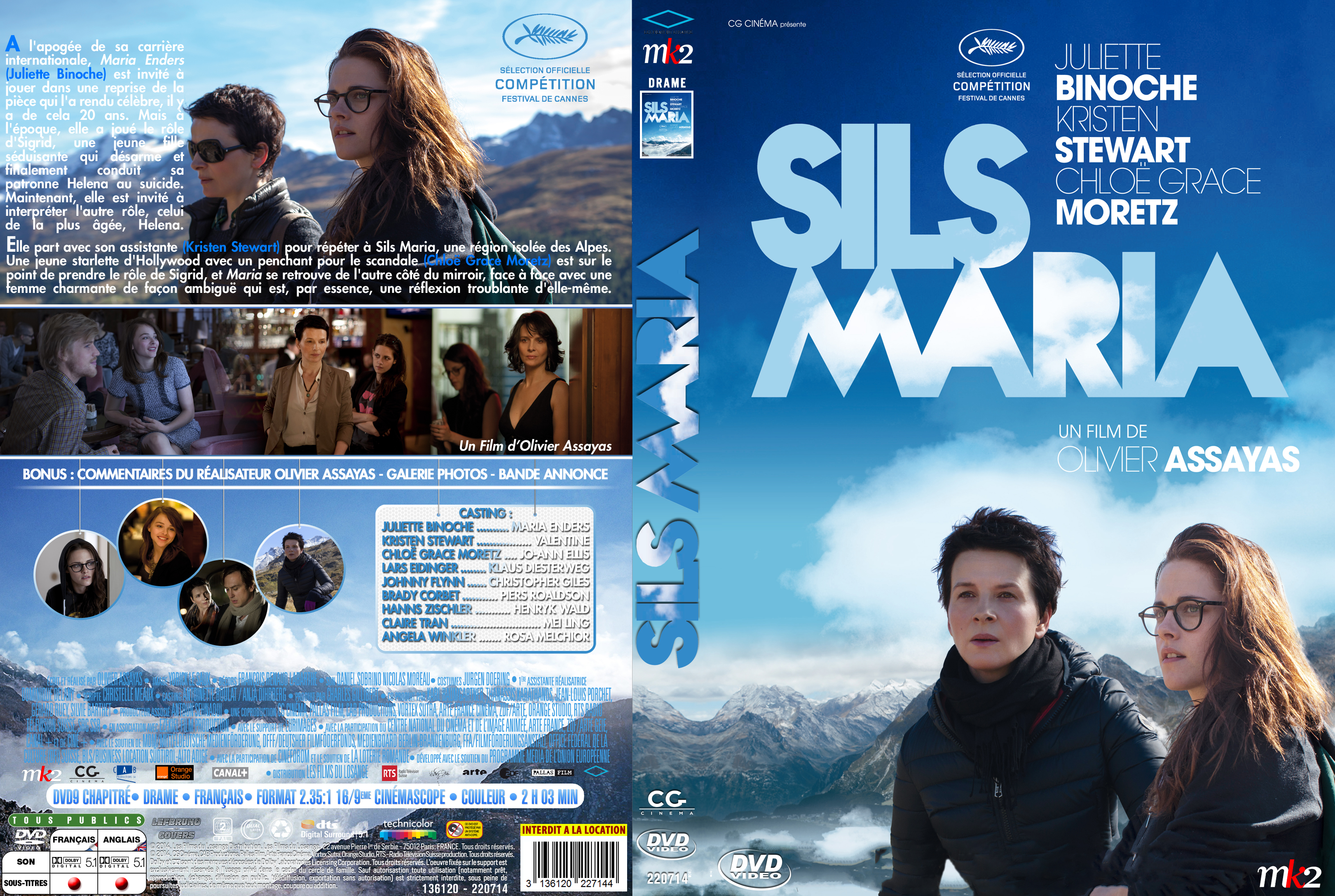 Jaquette DVD Sils Maria custom