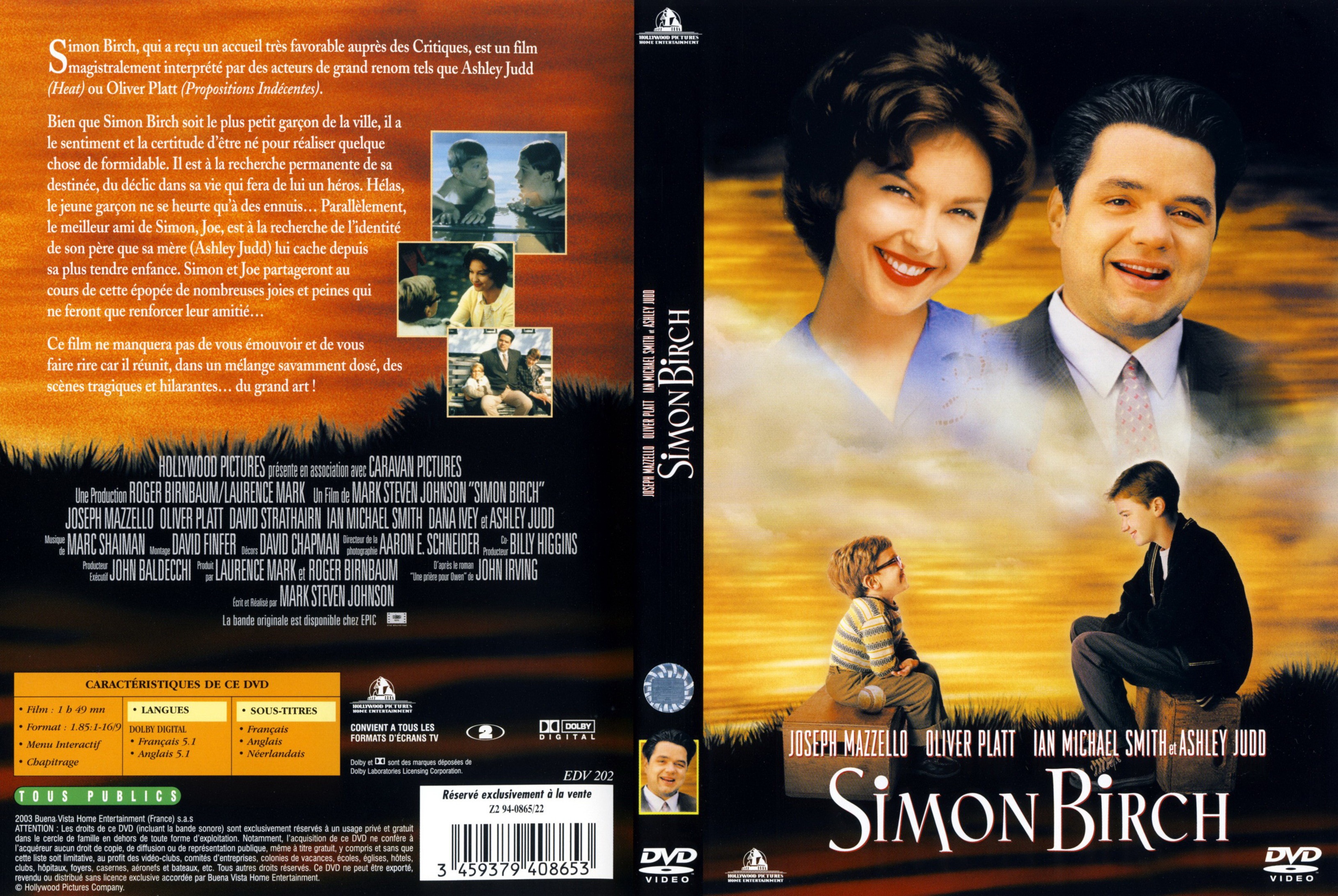 Jaquette DVD Simon Birch