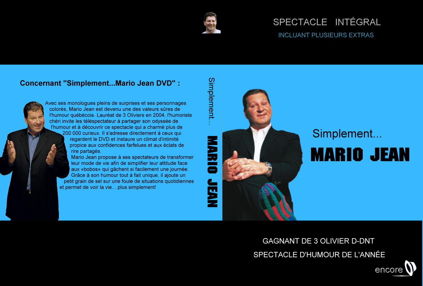 Jaquette DVD Simplement Mario Jean