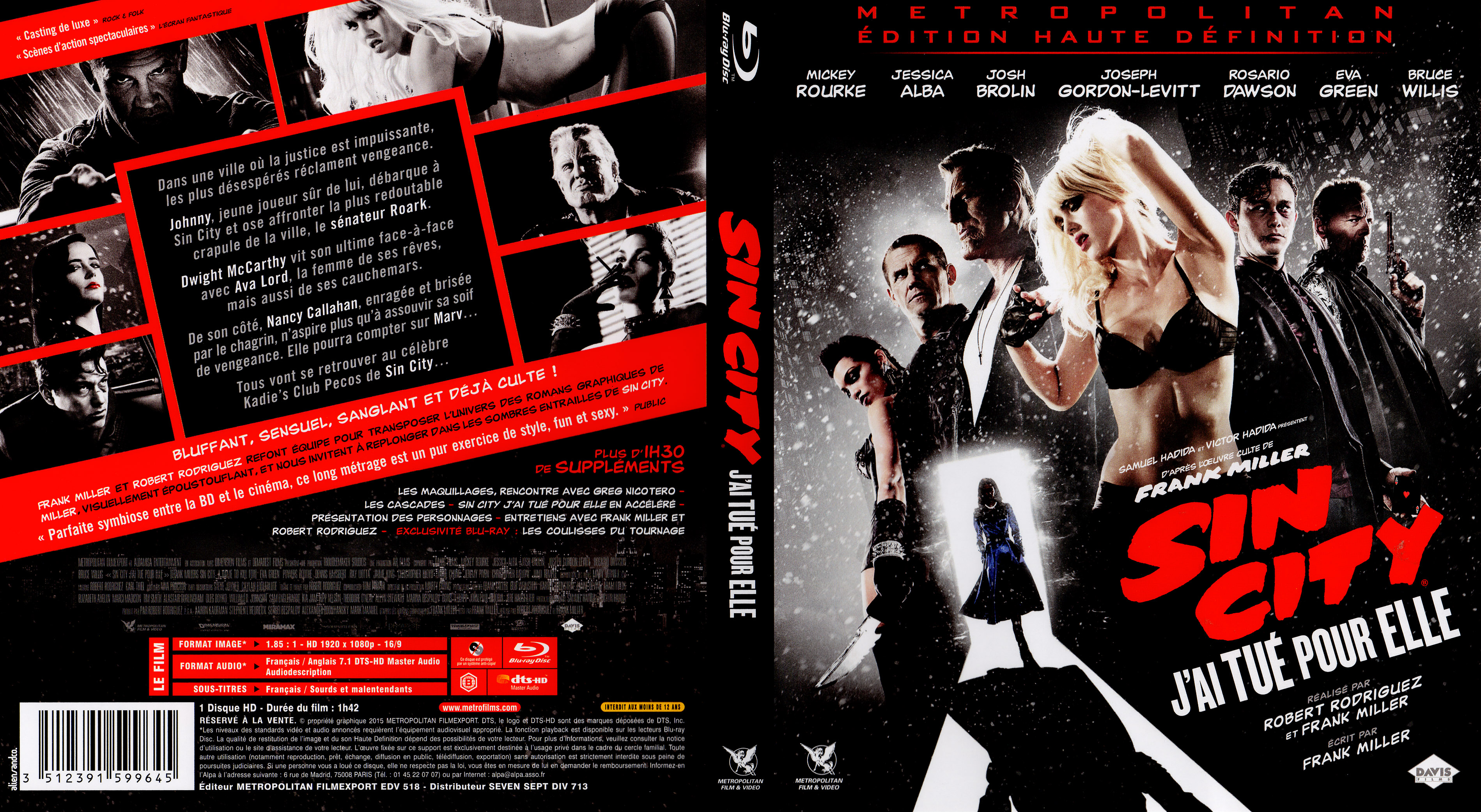 Jaquette DVD Sin City : j