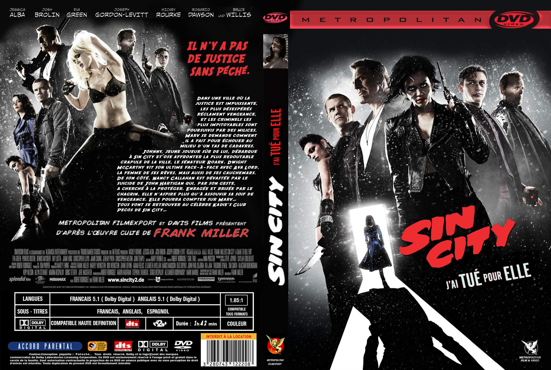 Jaquette DVD Sin City : j