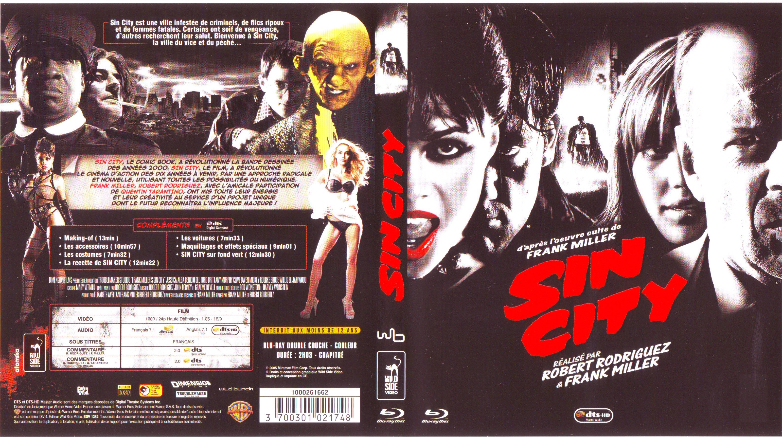 Jaquette DVD Sin city (BLU-RAY) v2