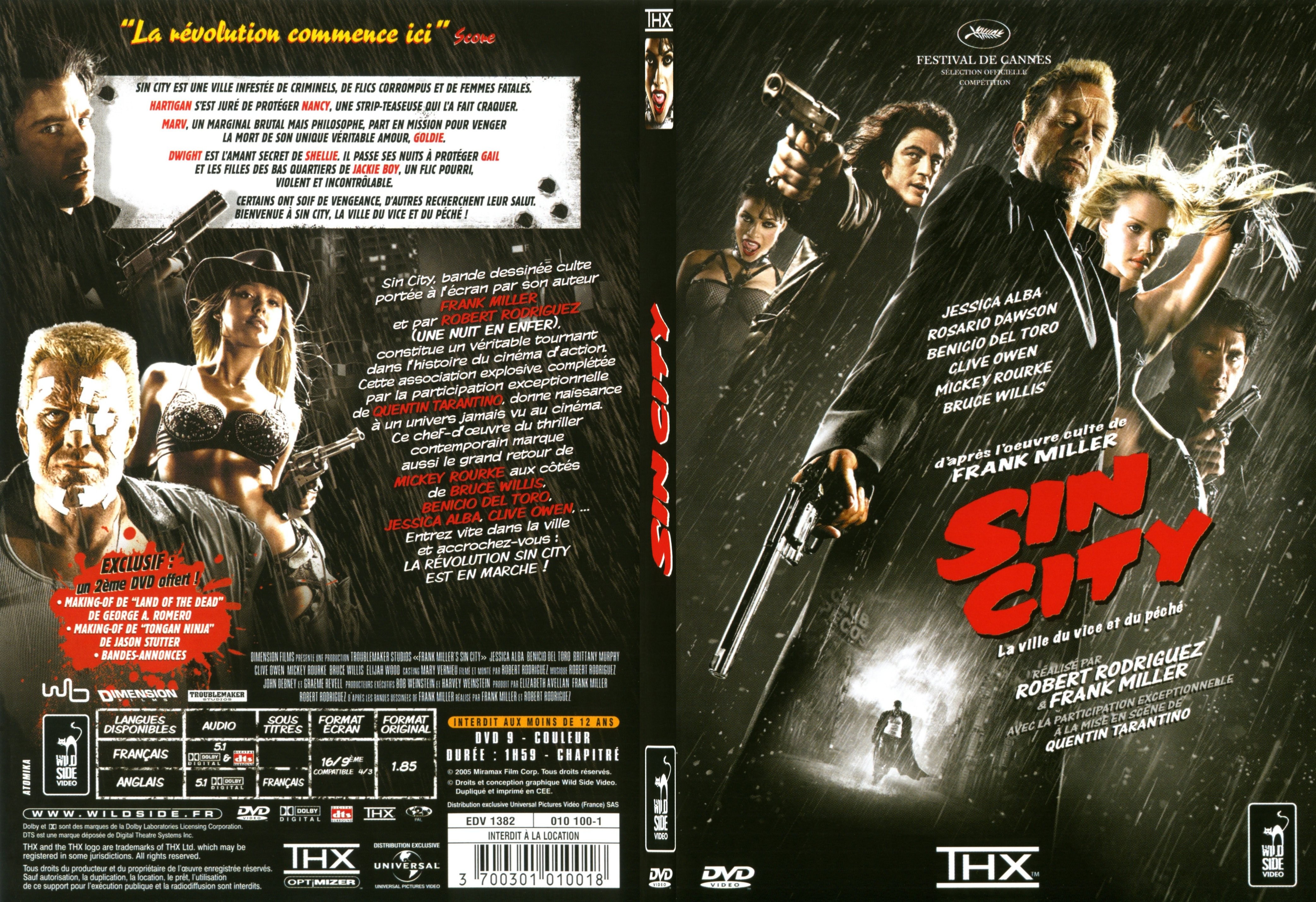 Jaquette DVD Sin city - SLIM