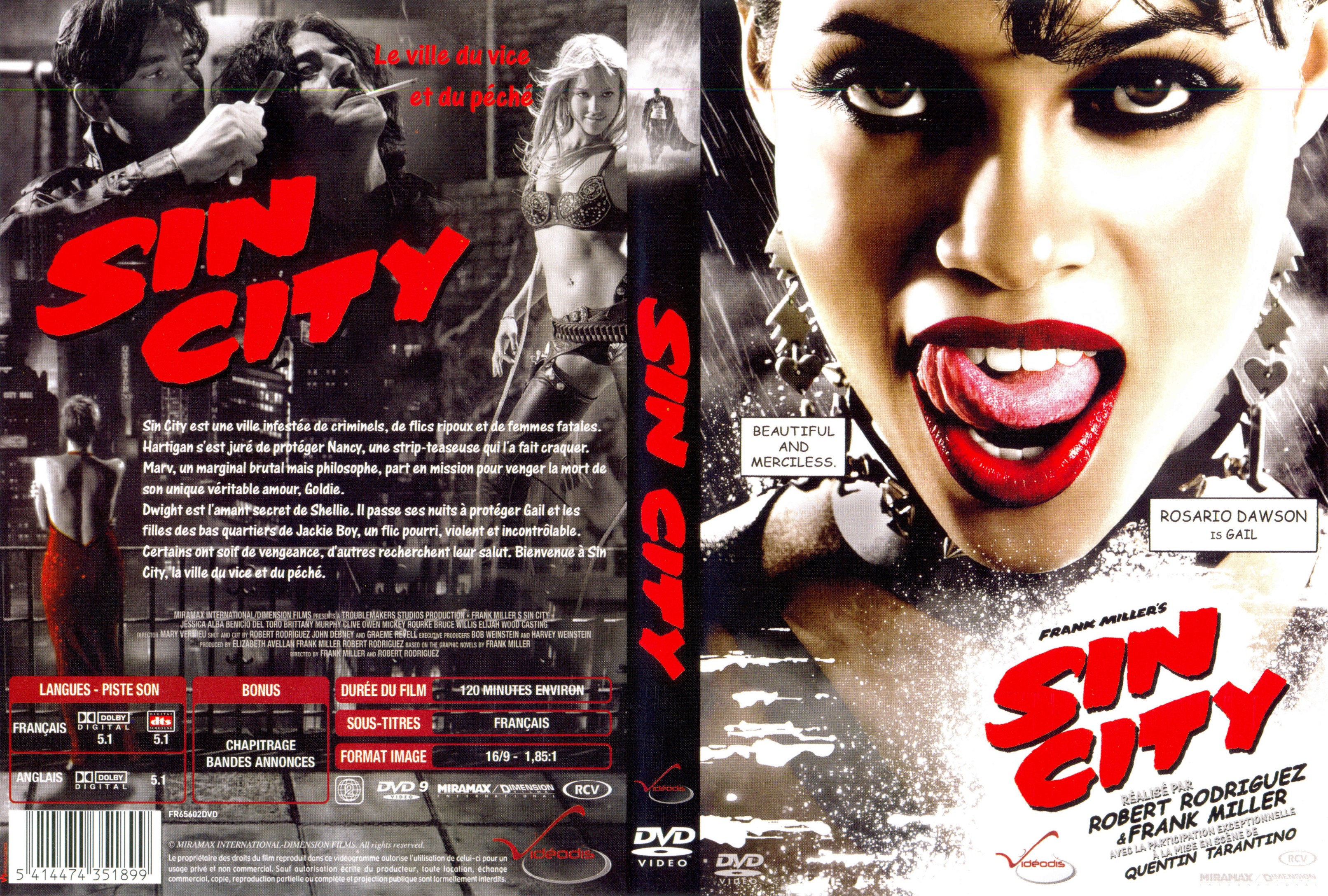 Jaquette DVD Sin city v3