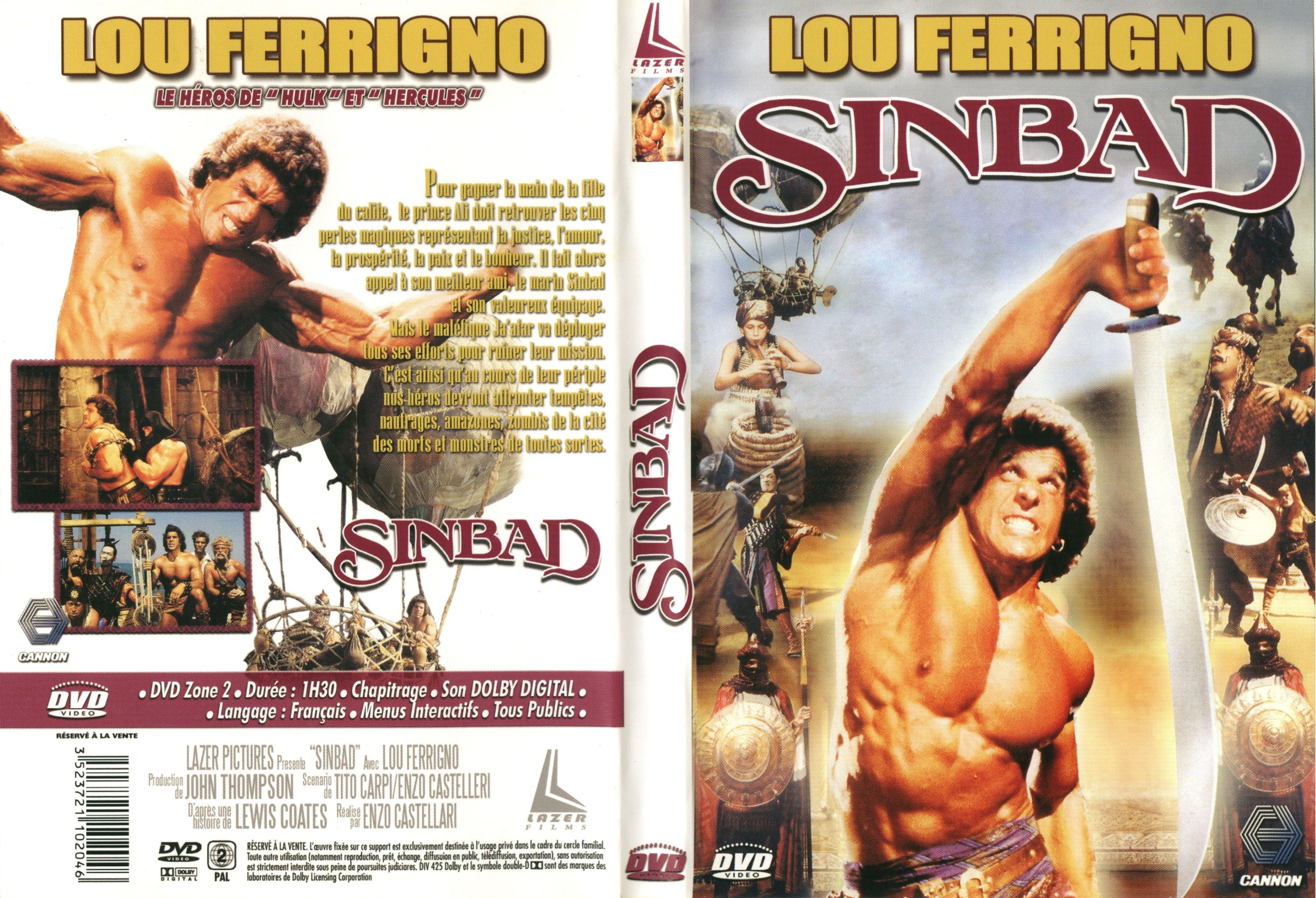 Jaquette DVD Sinbad (Lou Ferrigno)