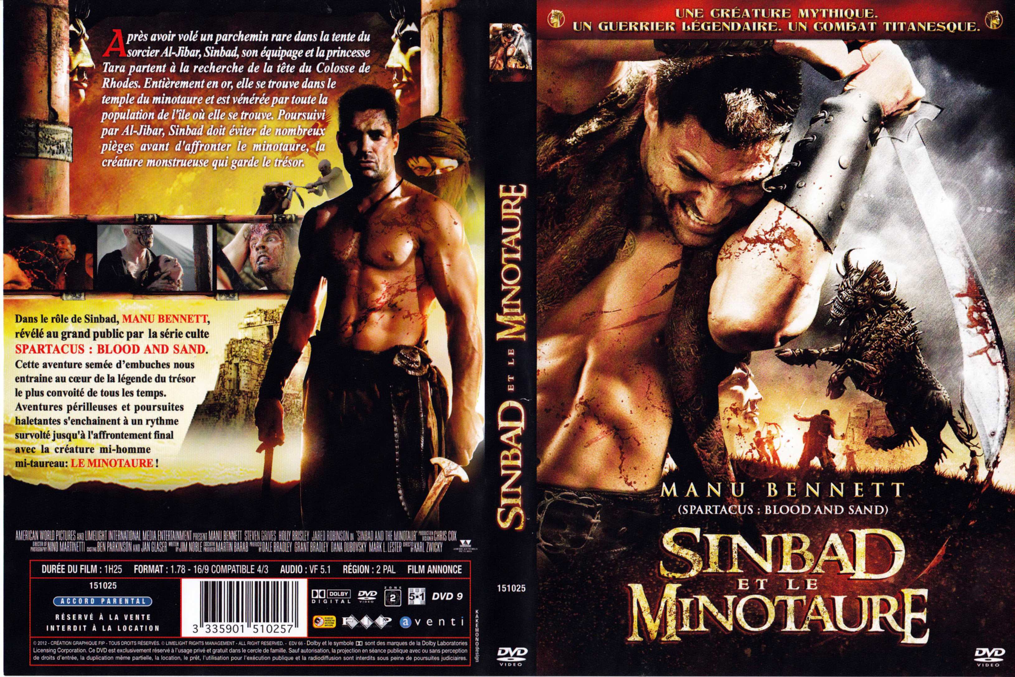 Jaquette DVD Sinbad et le minotaure
