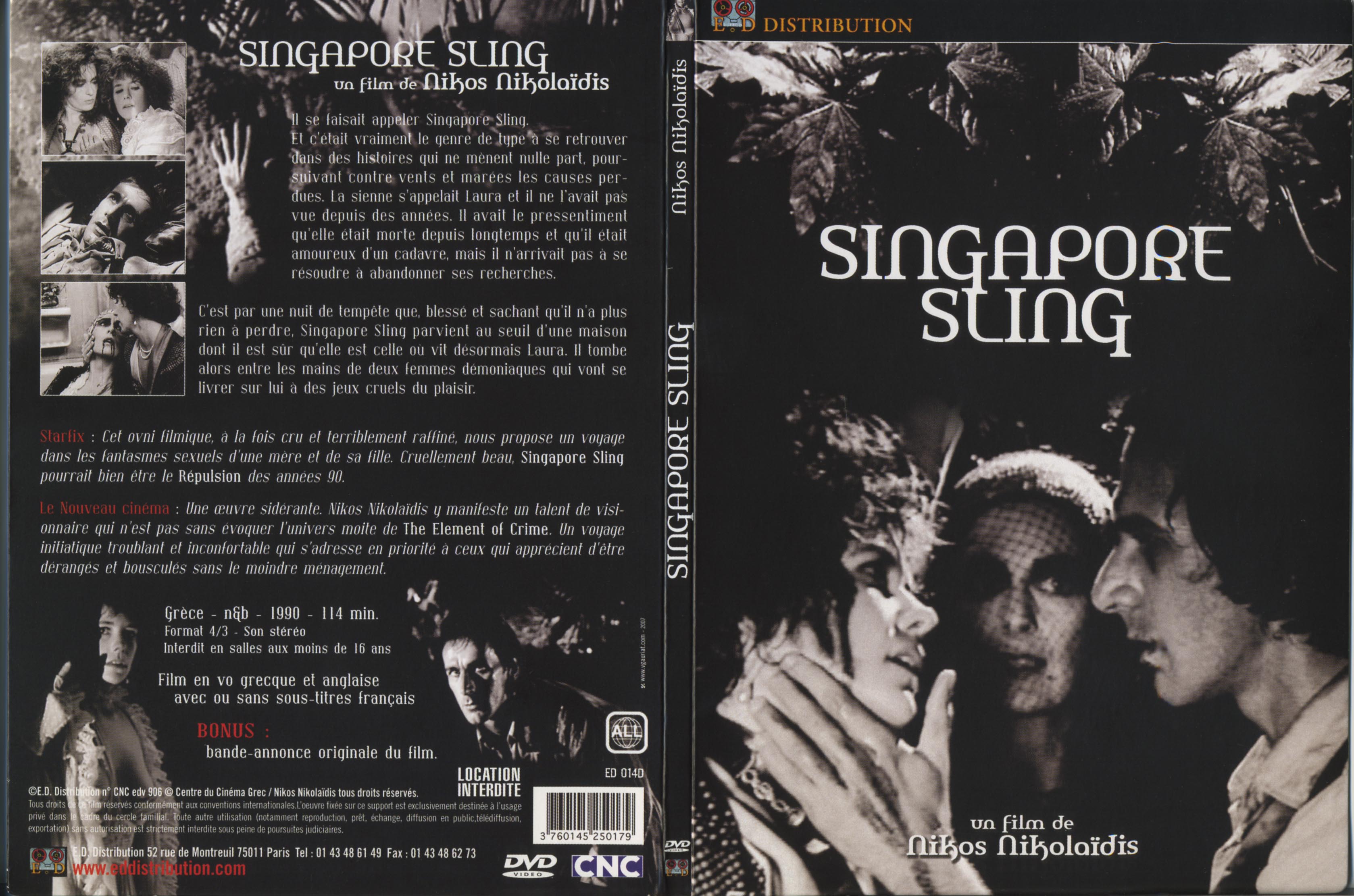 Jaquette DVD Singapore sling