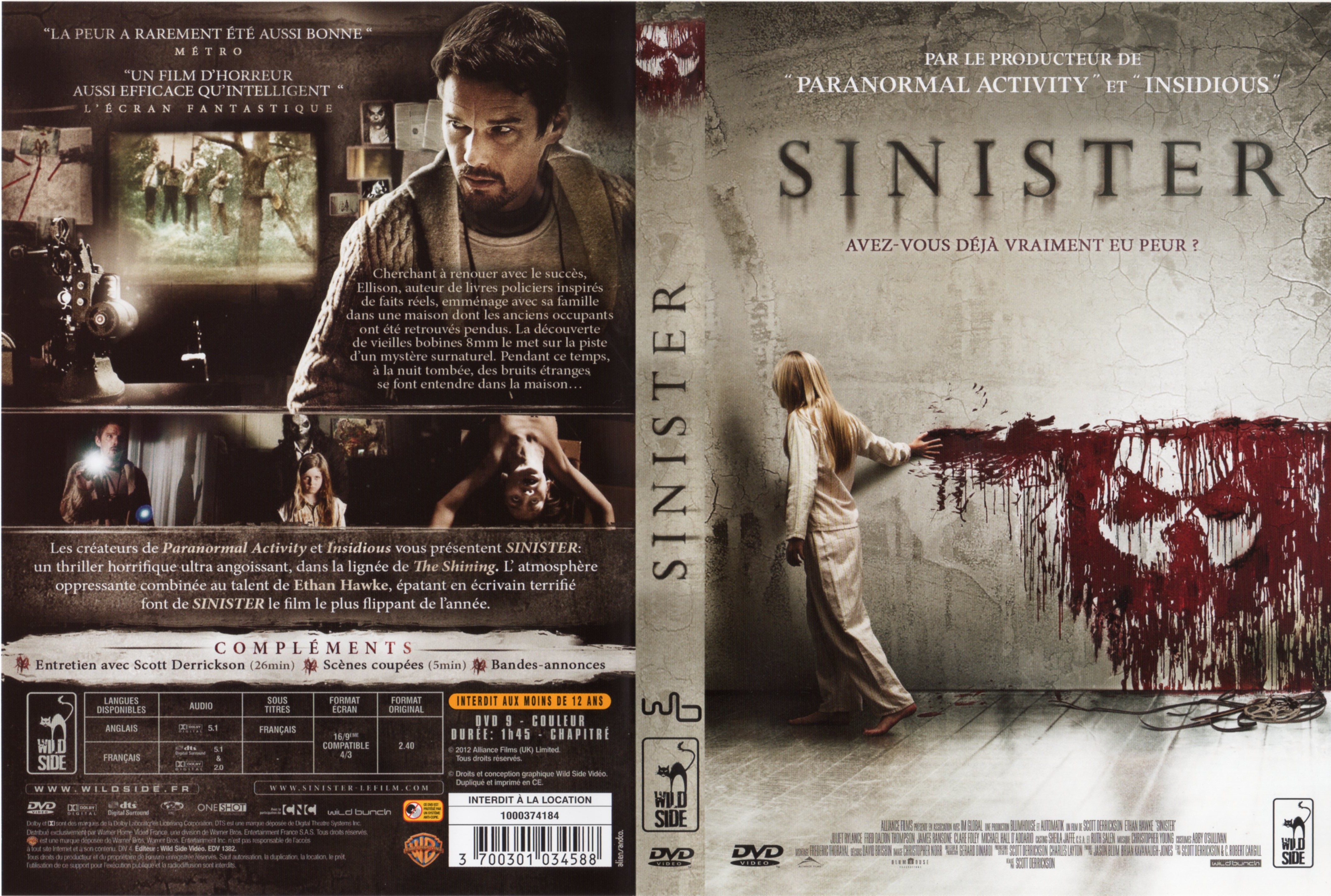Jaquette DVD Sinister