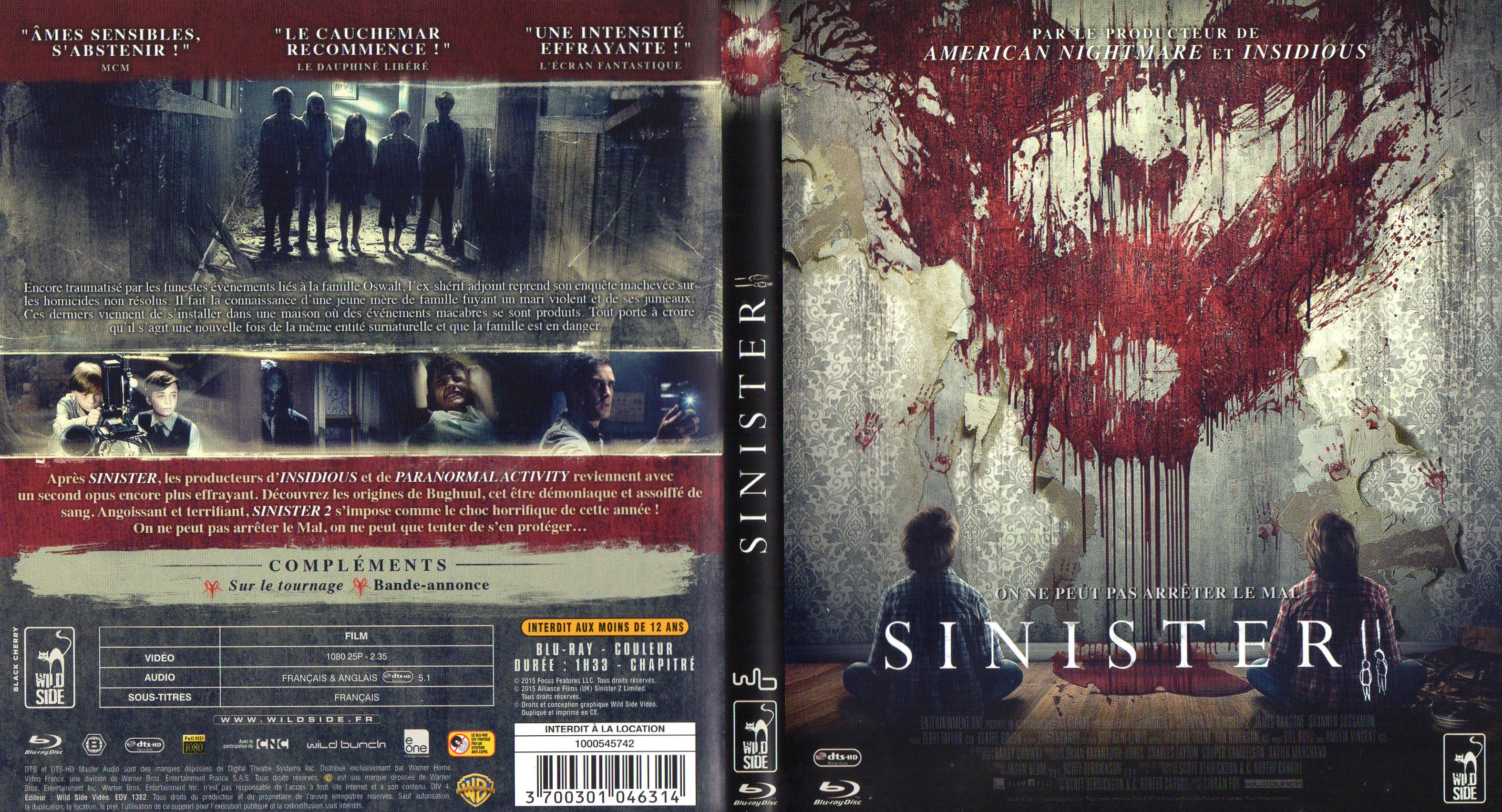 Jaquette DVD Sinister 2 (BLU-RAY)