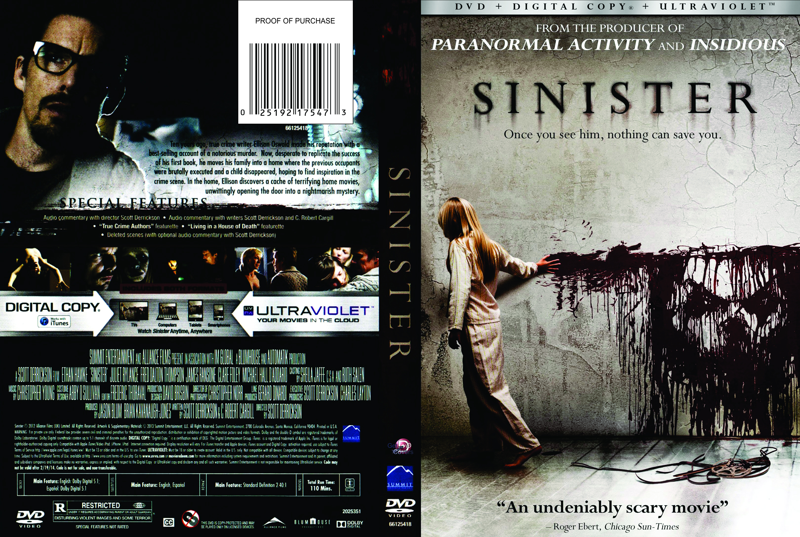 Jaquette DVD Sinister Zone 1