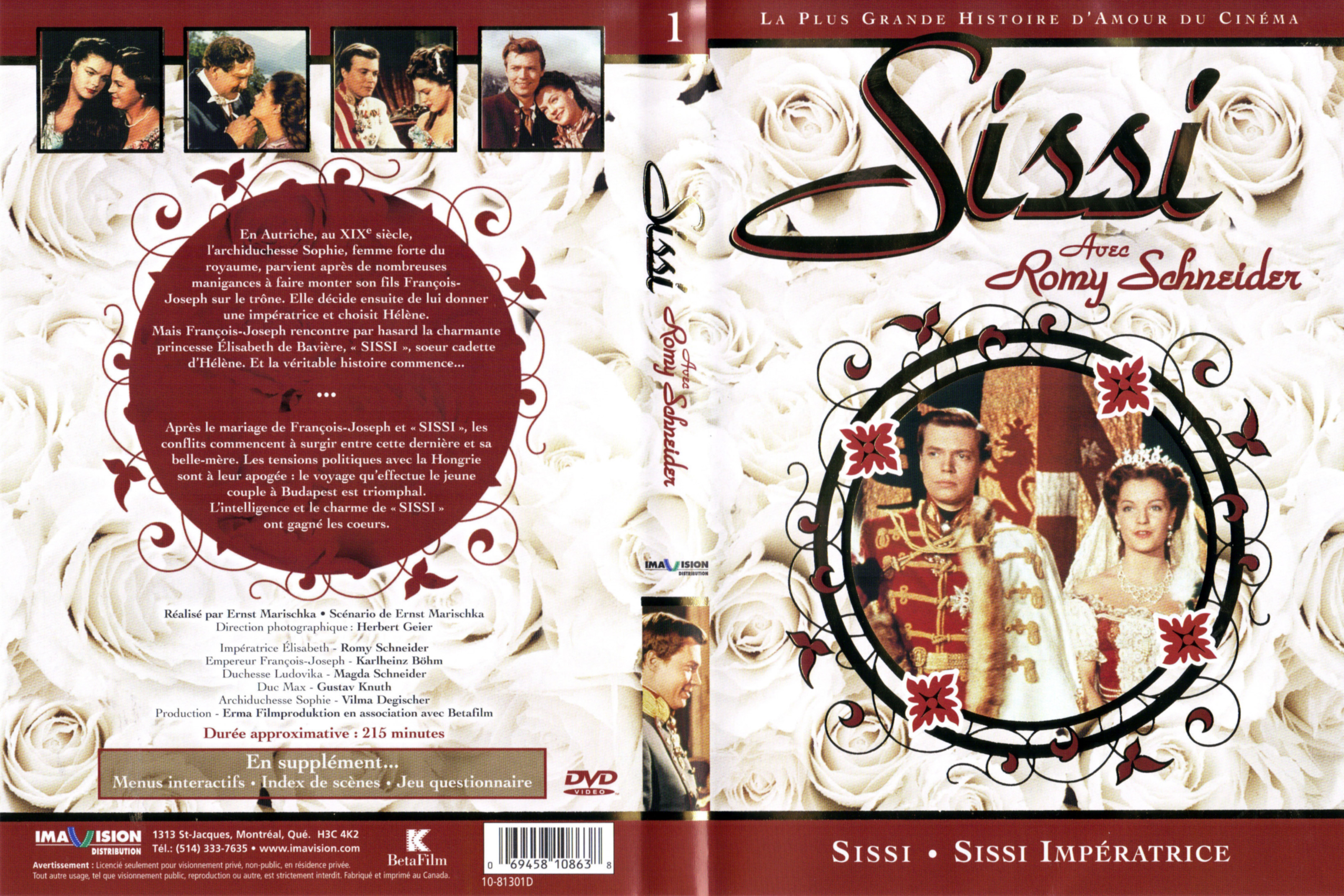 Jaquette DVD Sissi + Sissi imperatrice d