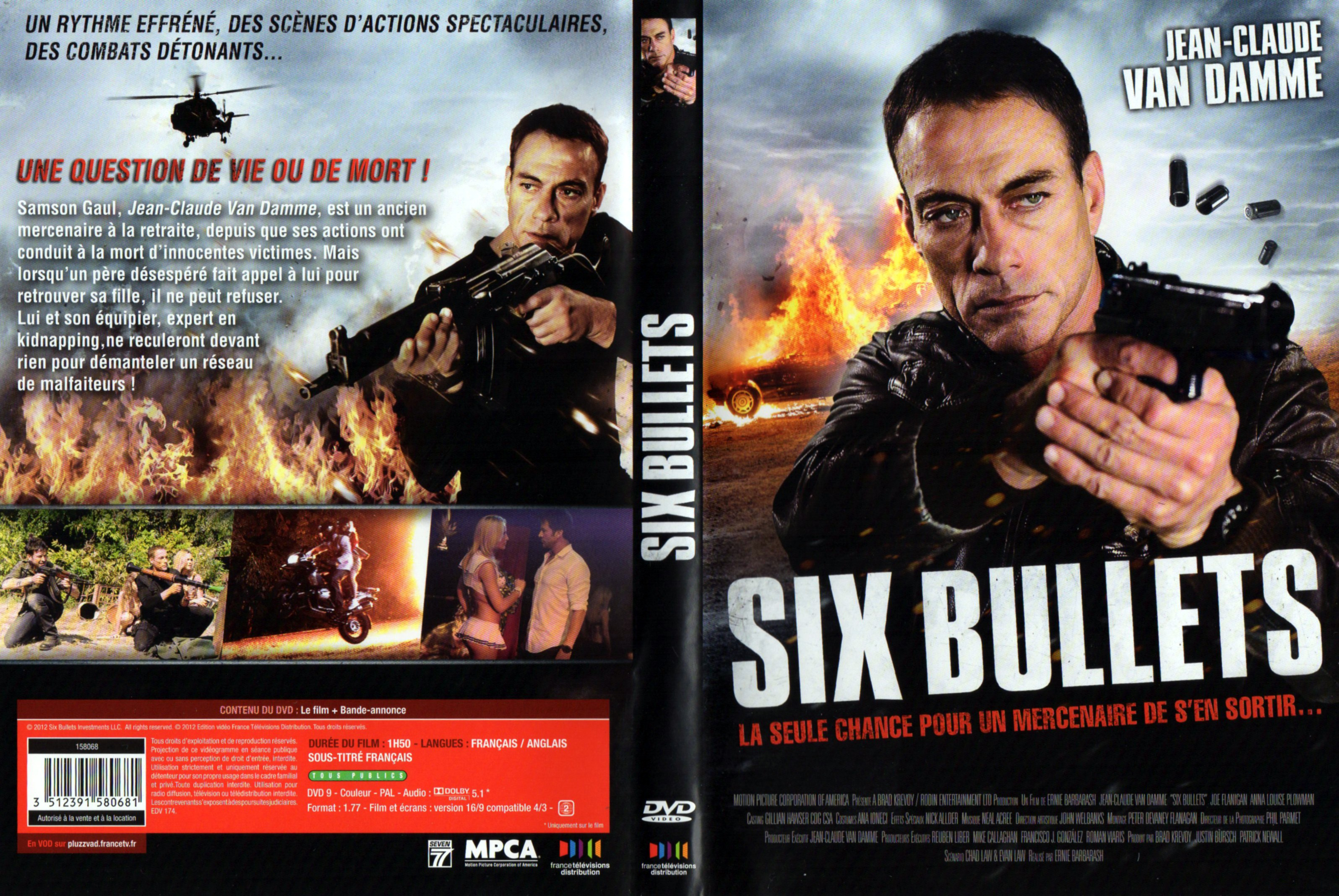 Jaquette DVD Six Bullets