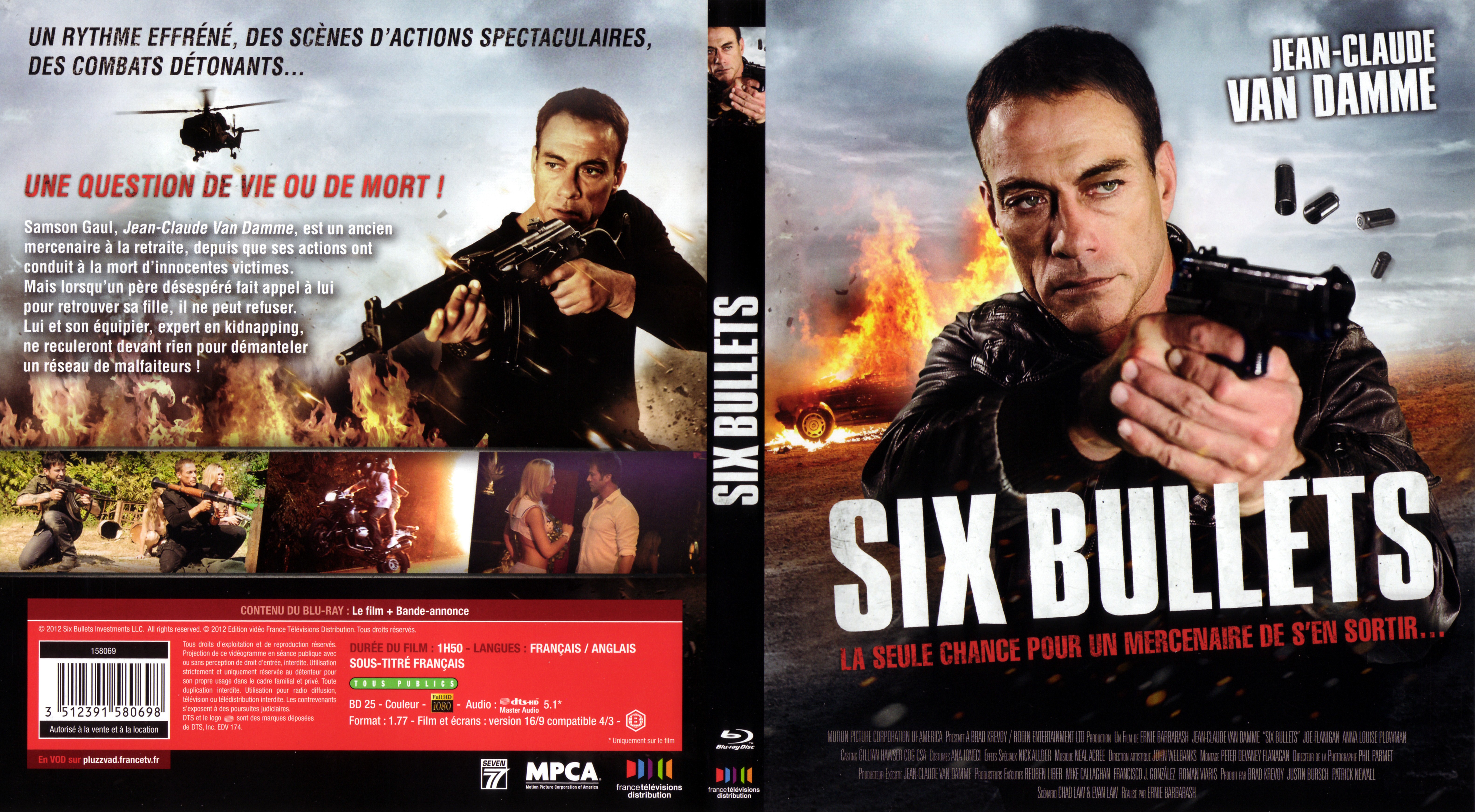 Jaquette DVD Six bullets (BLU-RAY)