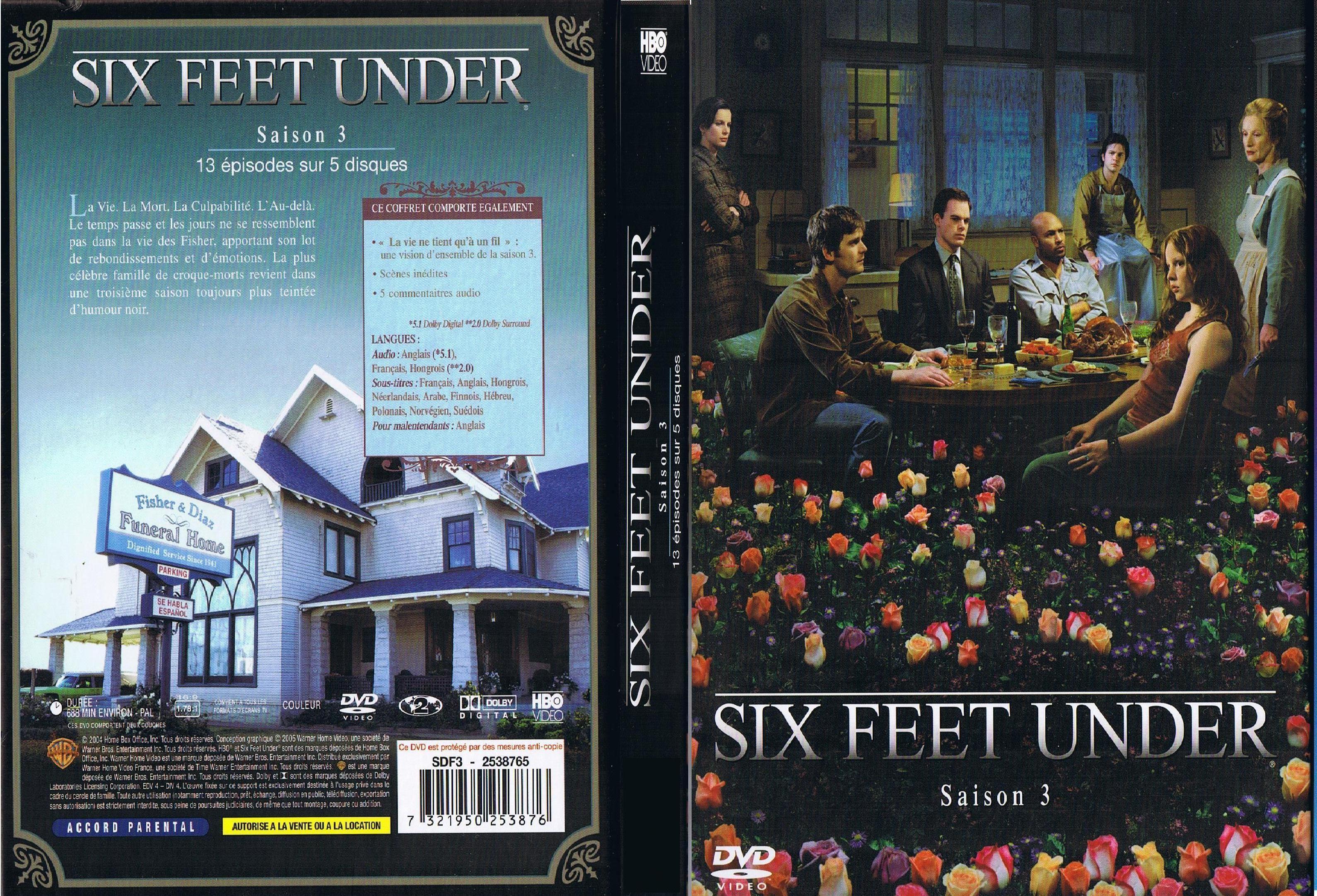 Jaquette DVD Six feet under saison 3