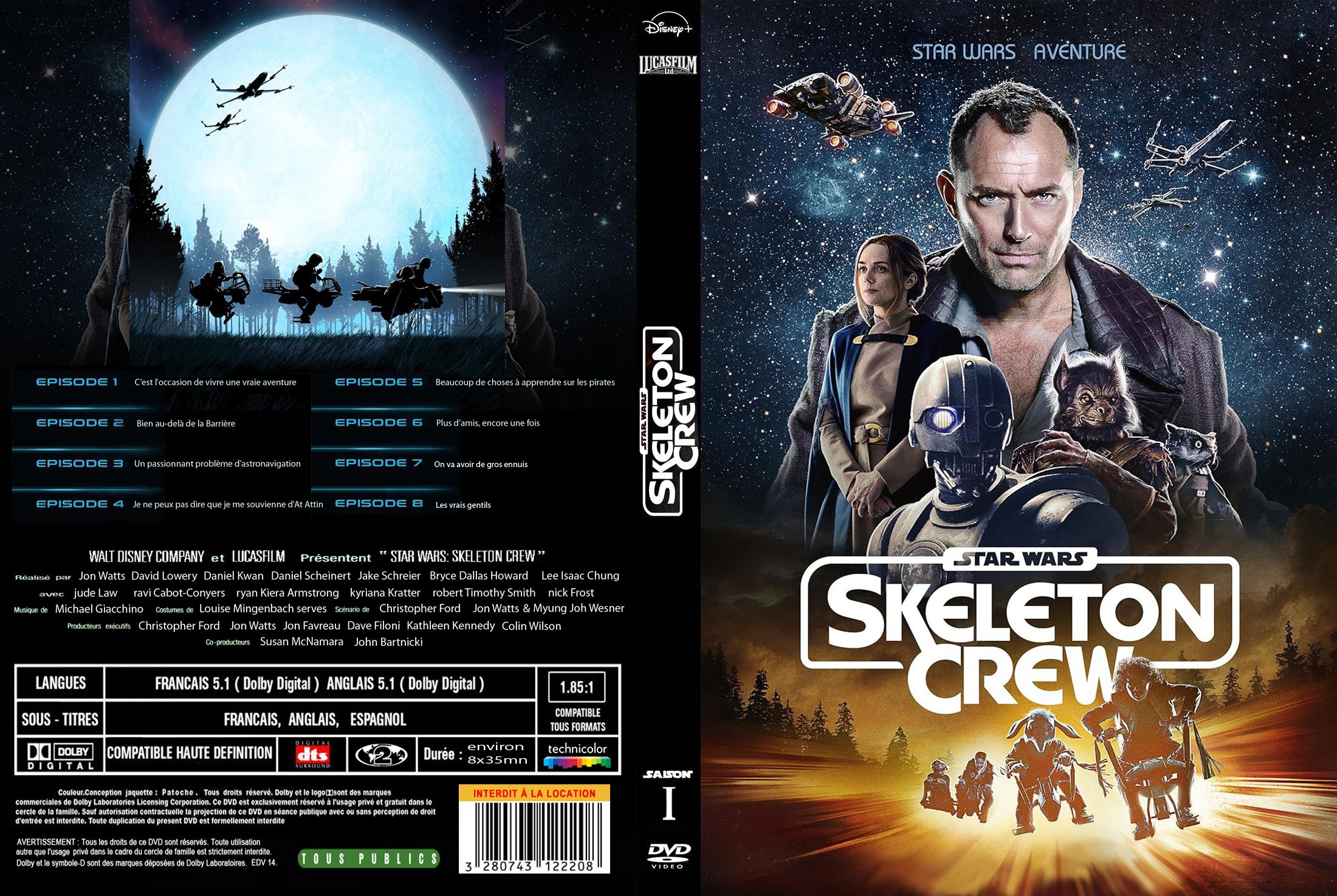 Jaquette DVD Skeleton crew custom