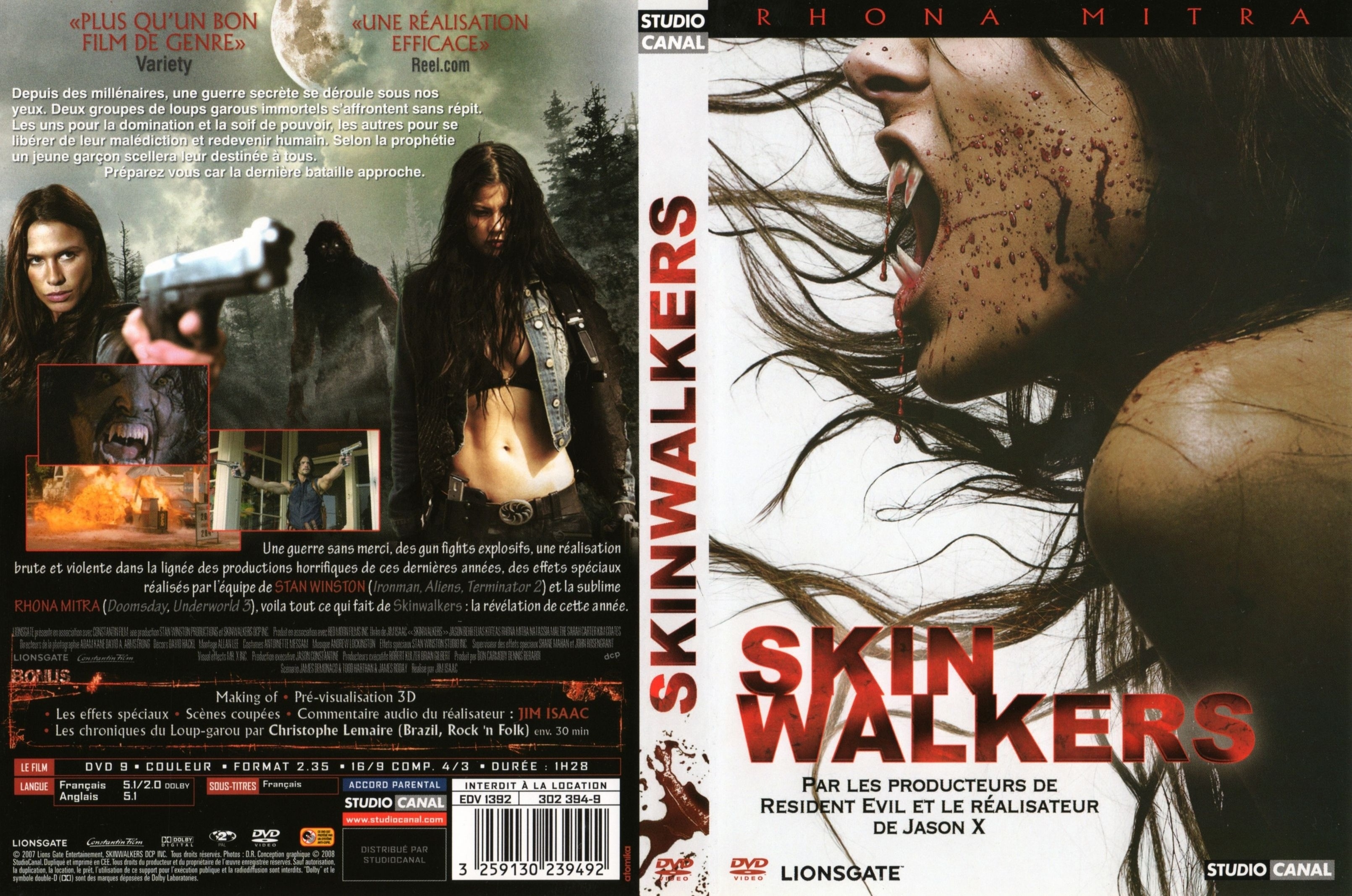 Jaquette DVD Skin walkers v2