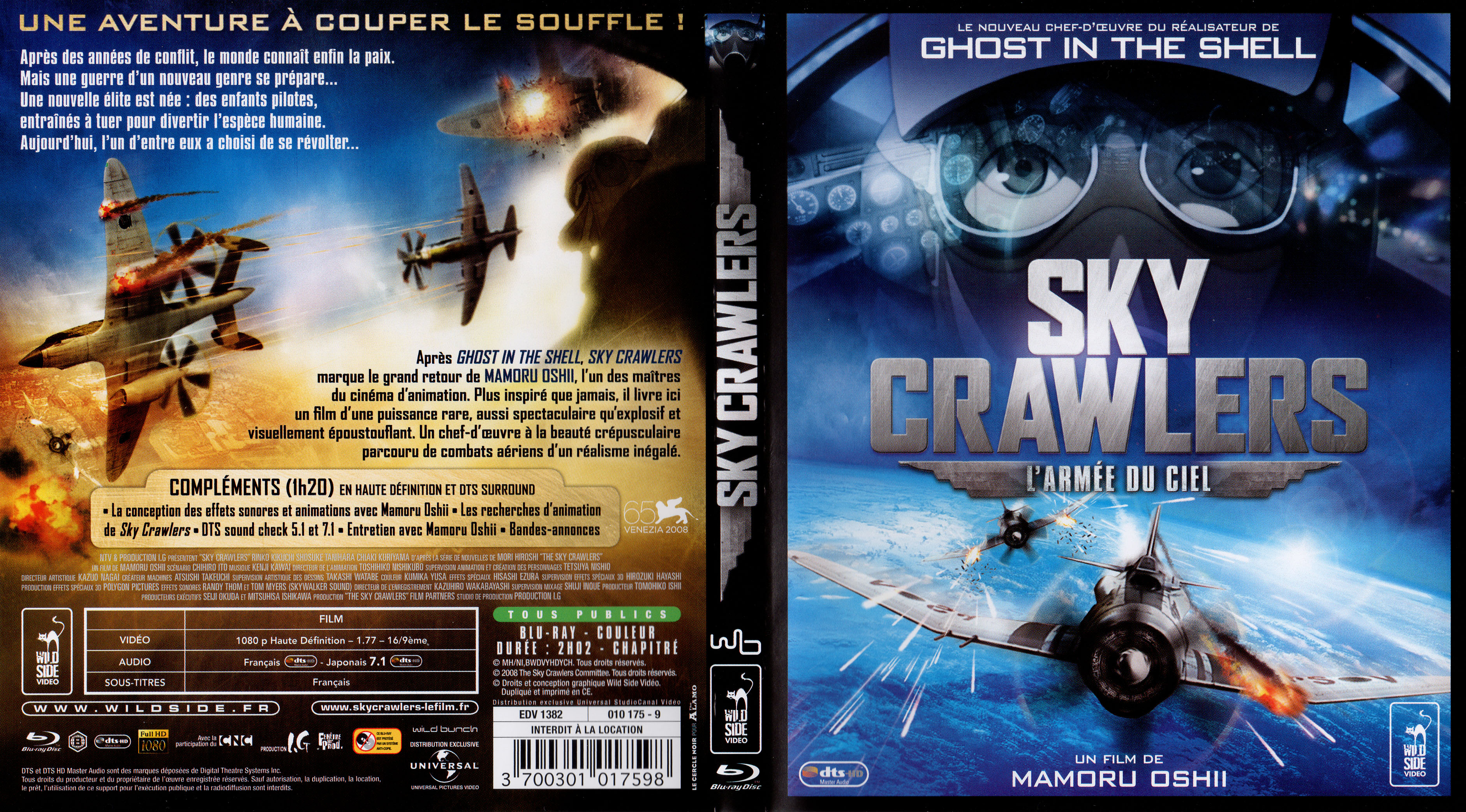 Jaquette DVD Sky crawlers (BLU-RAY)