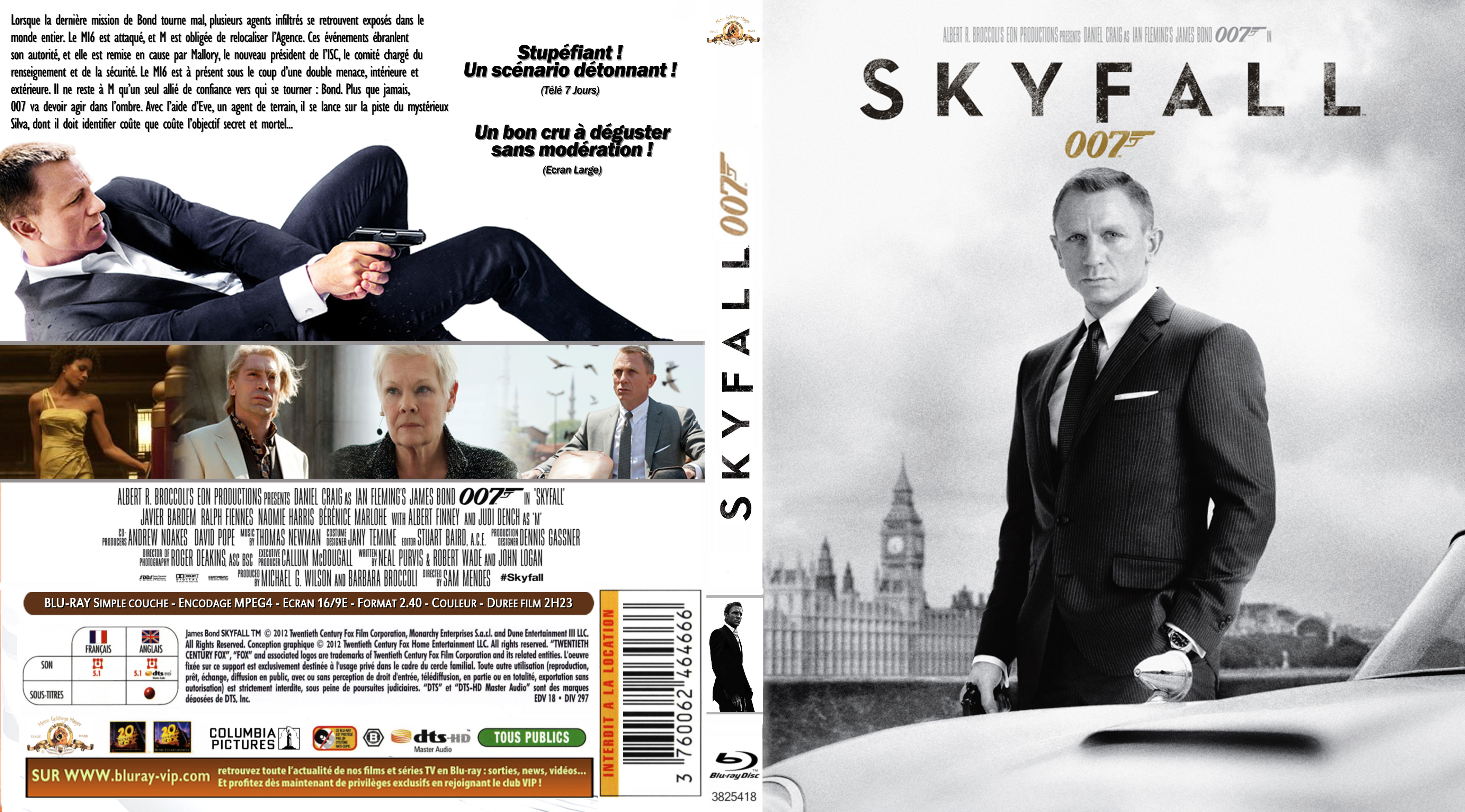 Jaquette DVD Skyfall custom (BLU-RAY)