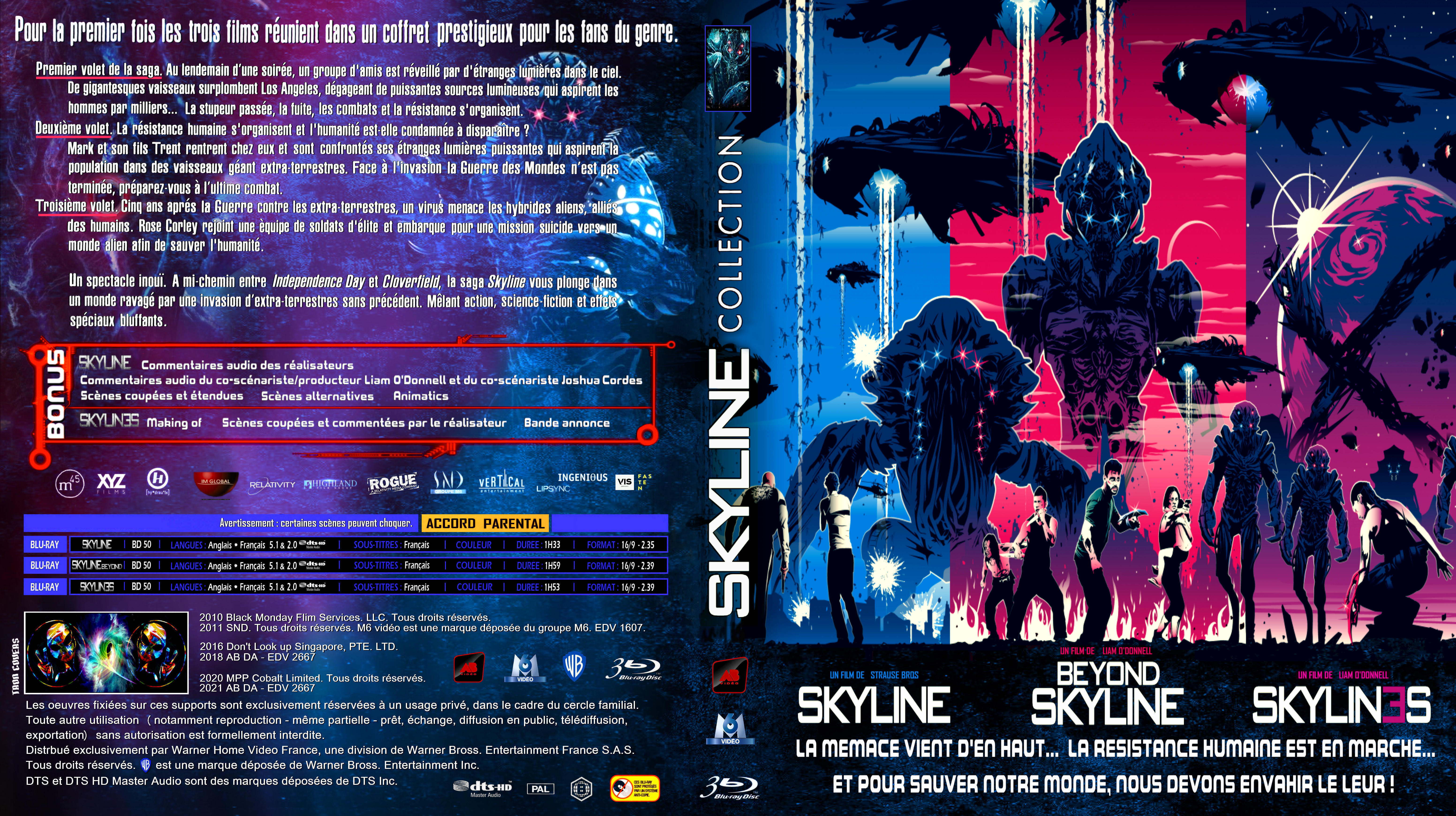 Jaquette DVD Skylines collection custom (BLU-RAY)
