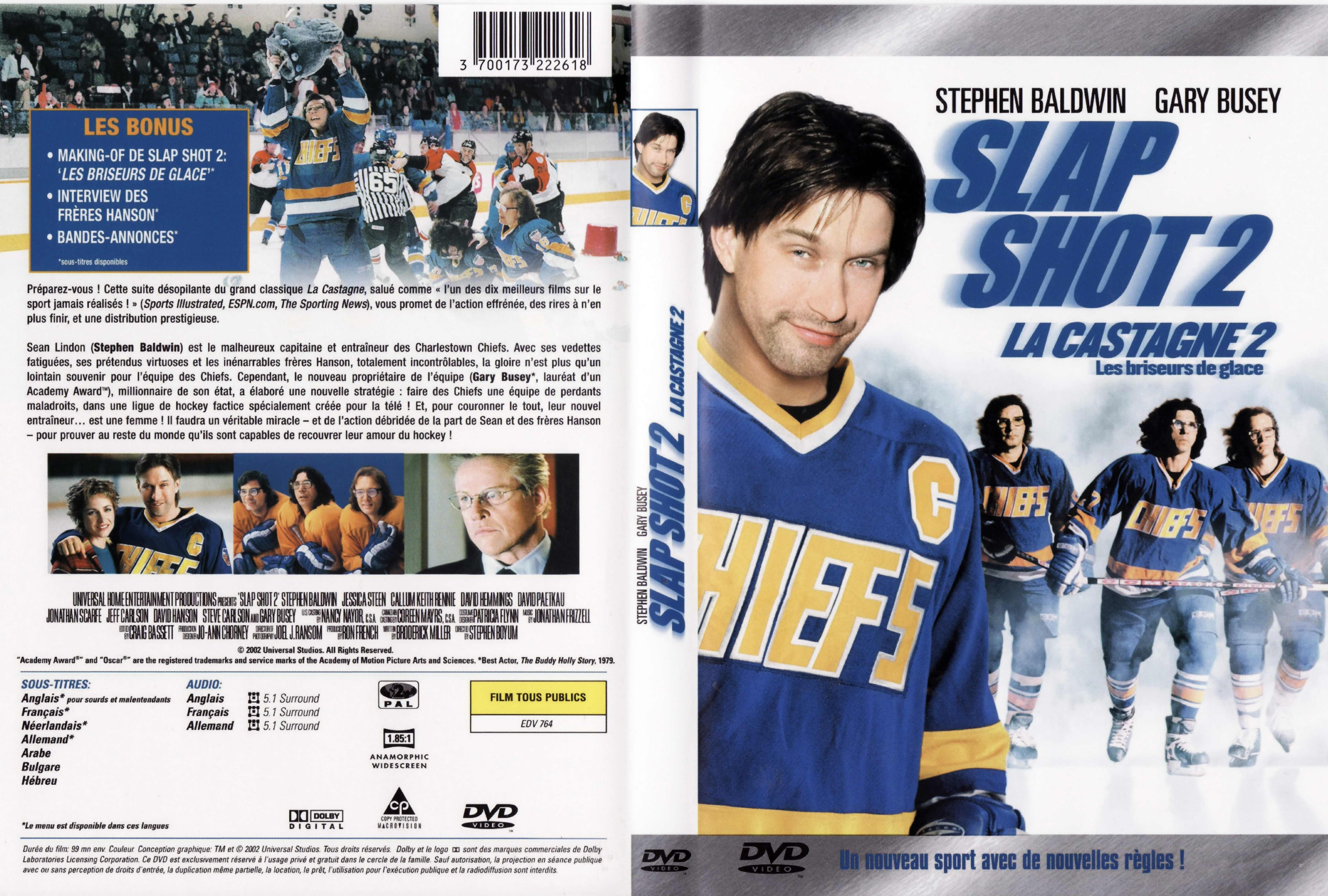 Jaquette DVD Slap shot 2 - La castagne 2