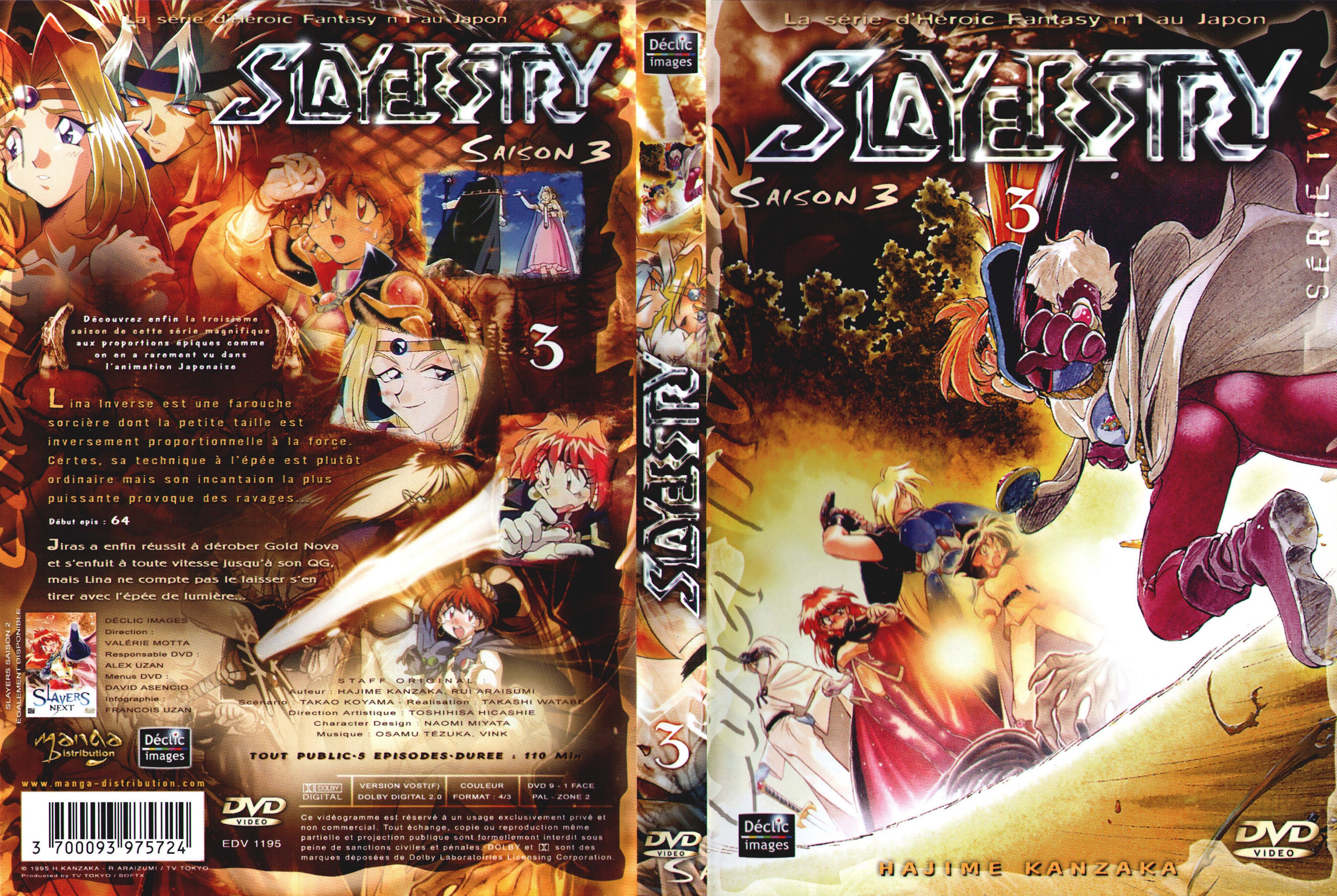 Jaquette DVD Slayers saison 3 DVD 3