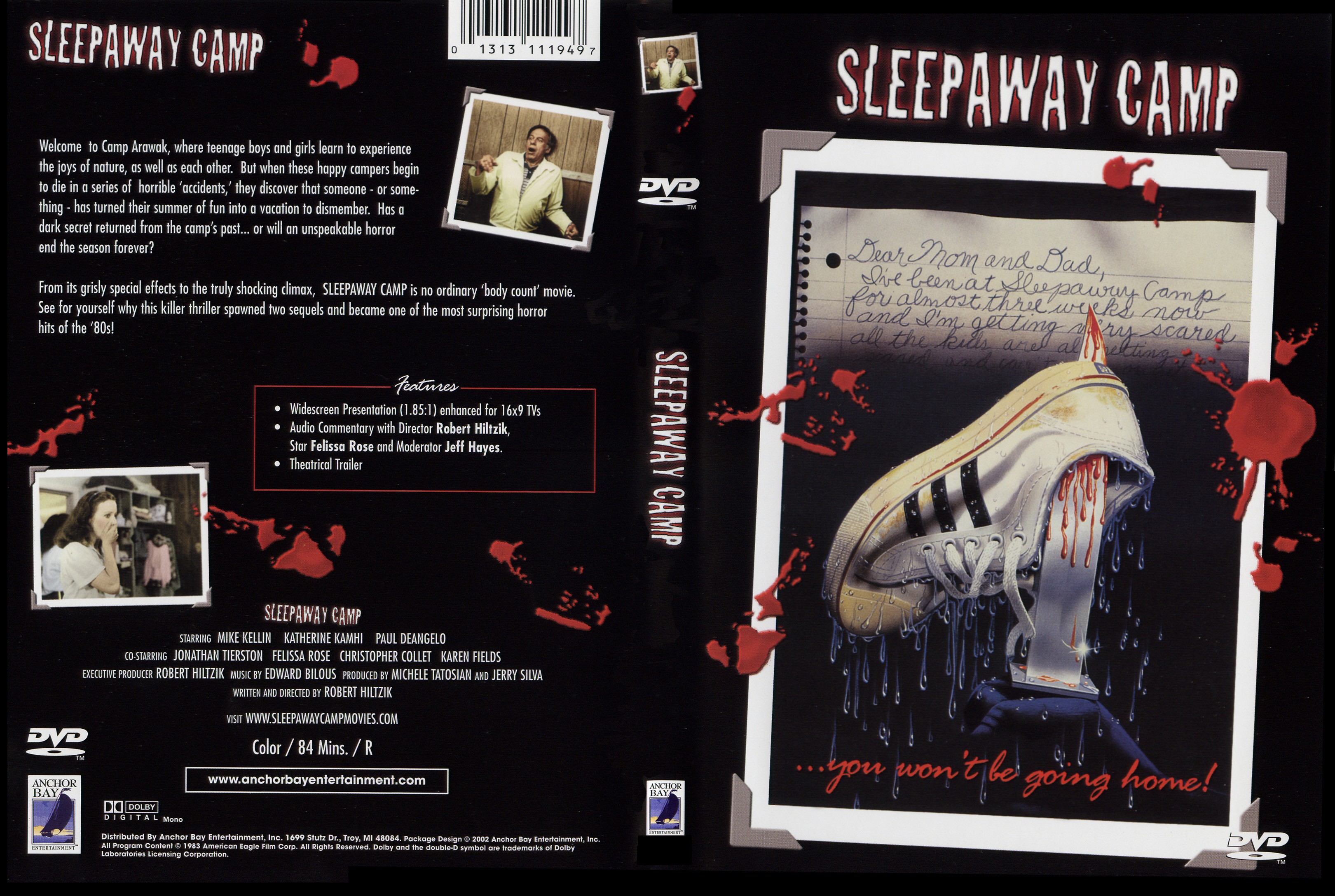 Jaquette DVD Sleepaway Camp Zone 1