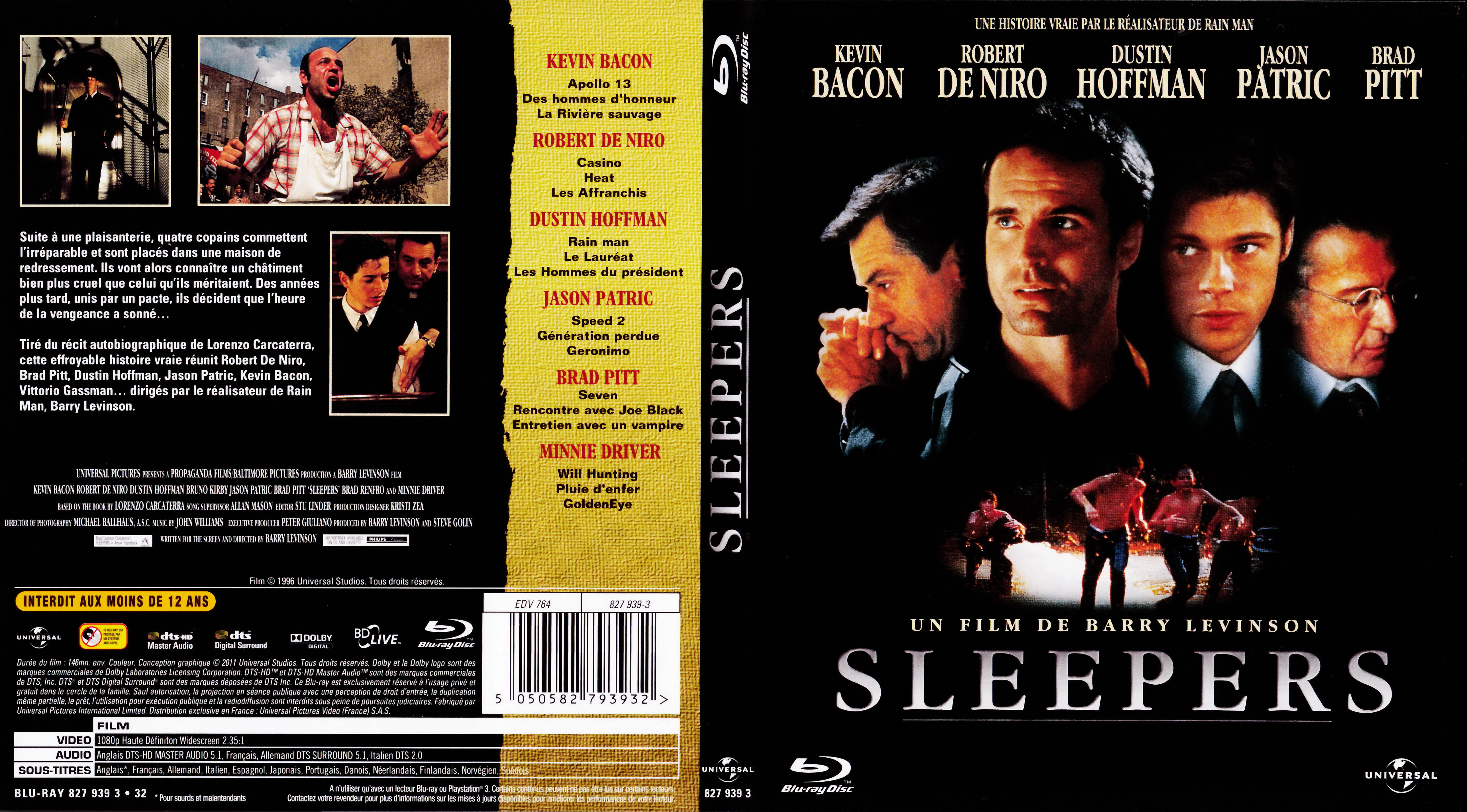 Jaquette DVD Sleepers (BLU-RAY)