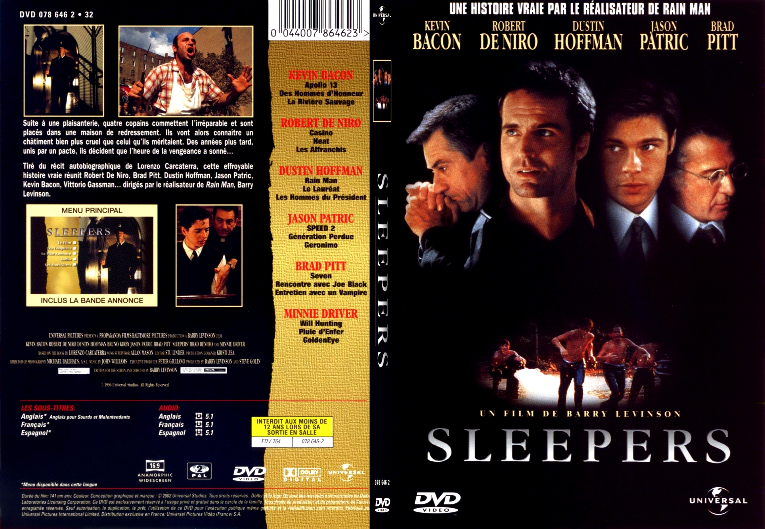 Jaquette DVD Sleepers - SLIM
