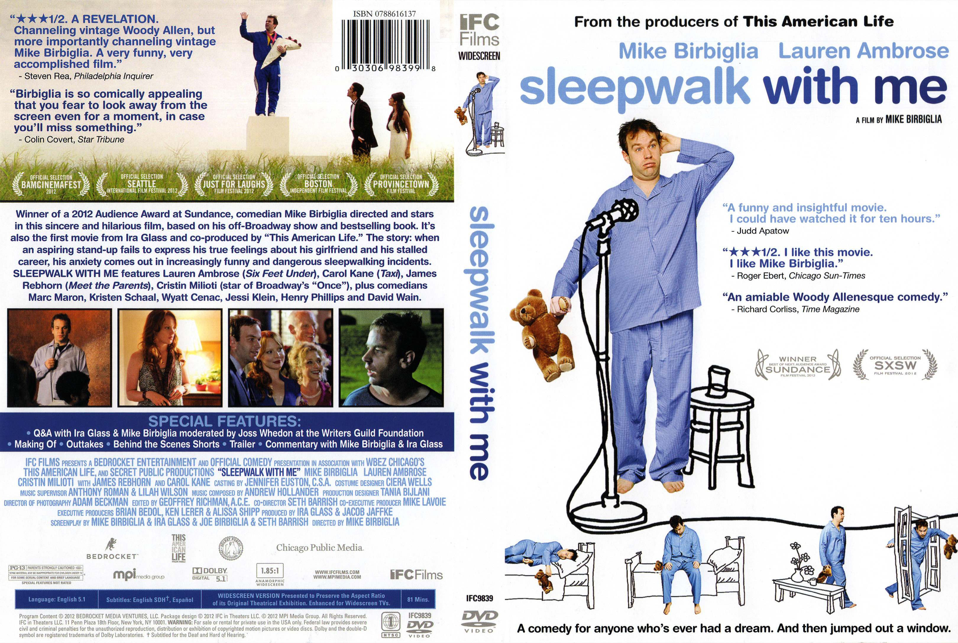 Jaquette DVD Sleepwalk With Me Zone 1
