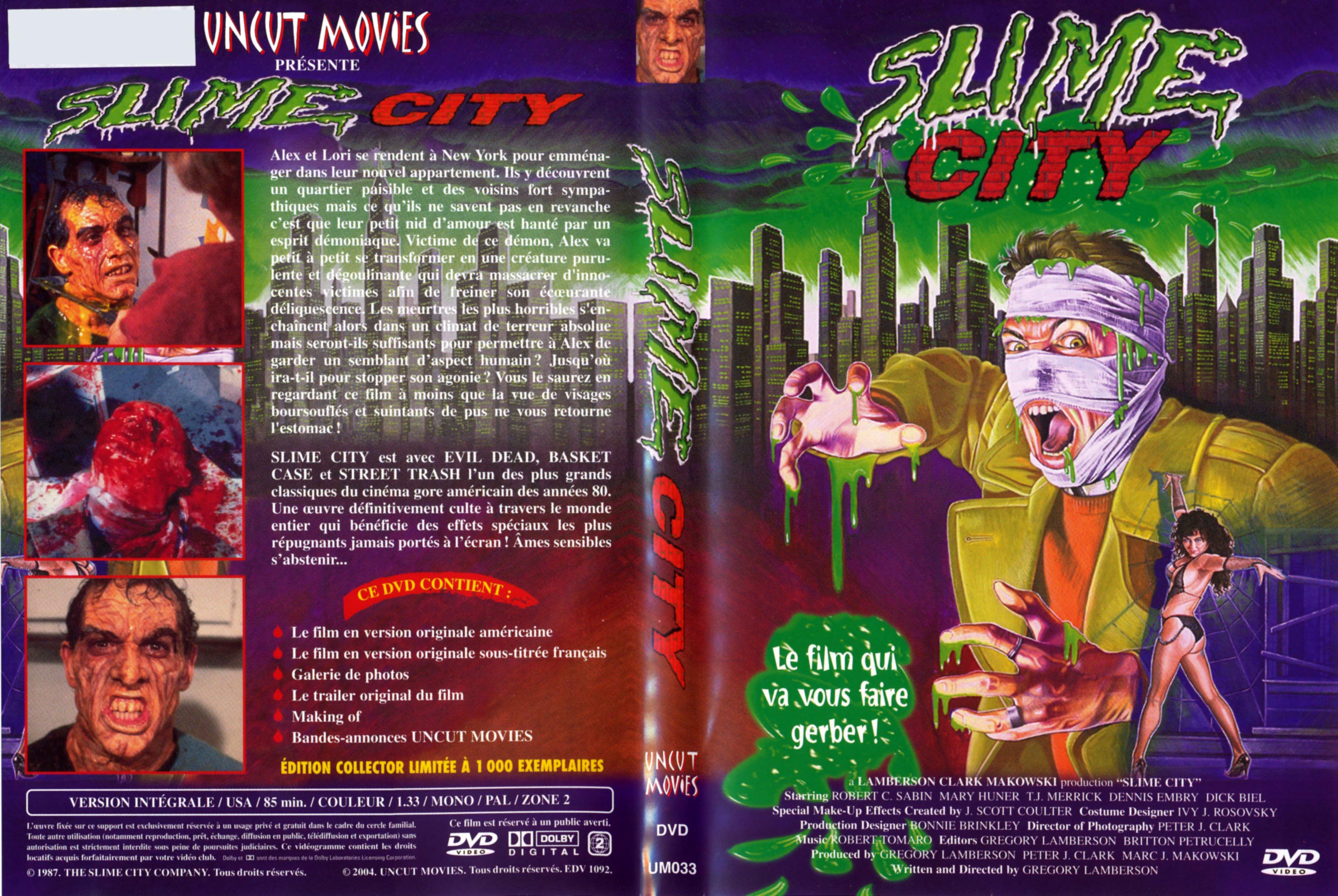 Jaquette DVD Slime city