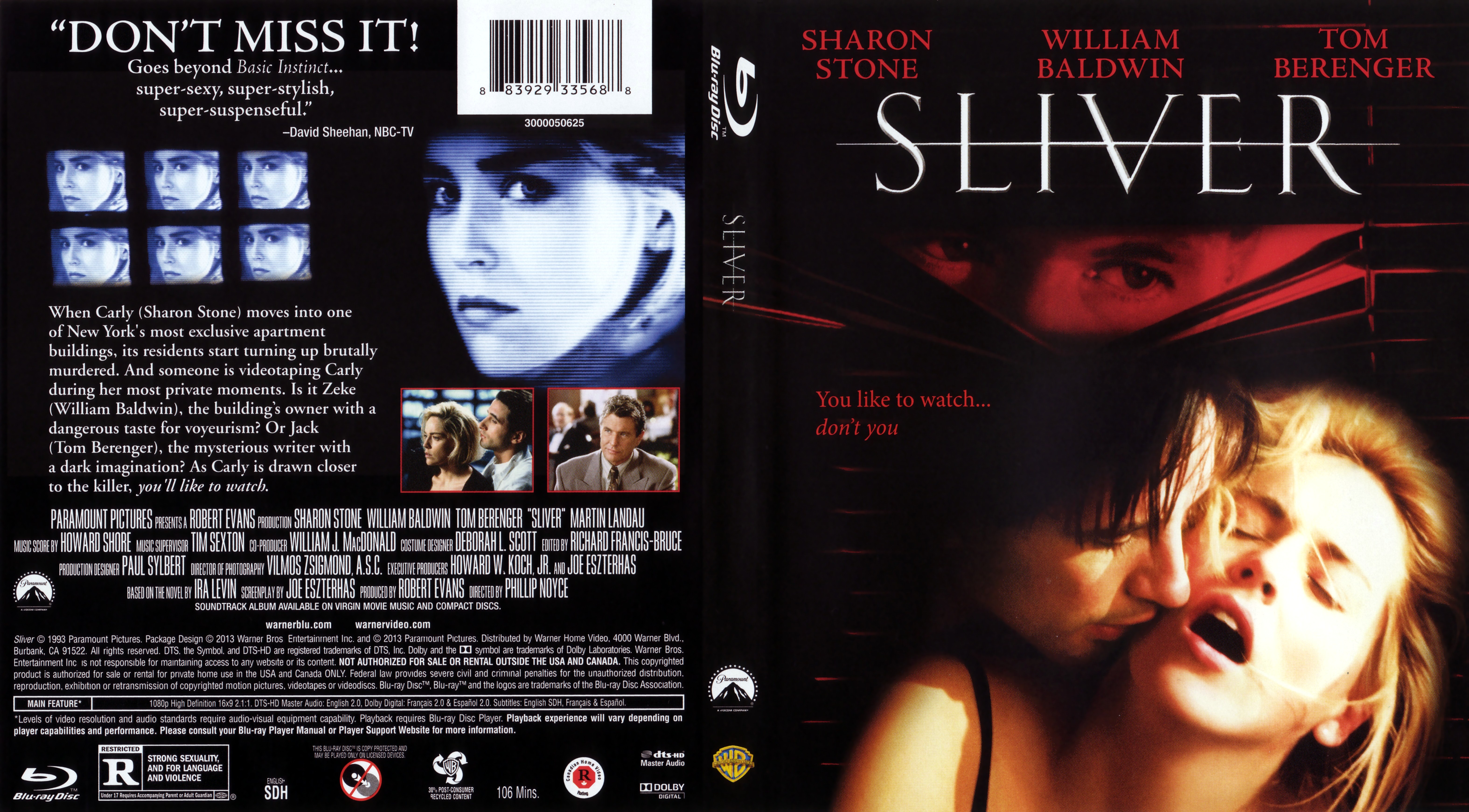 Jaquette DVD Sliver Zone 1 (BLU-RAY)