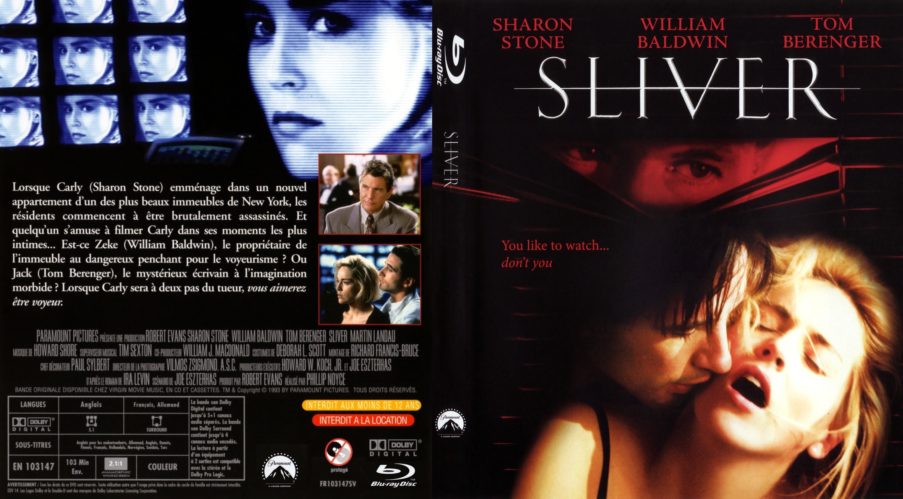 Jaquette DVD Sliver custom (BLU-RAY)