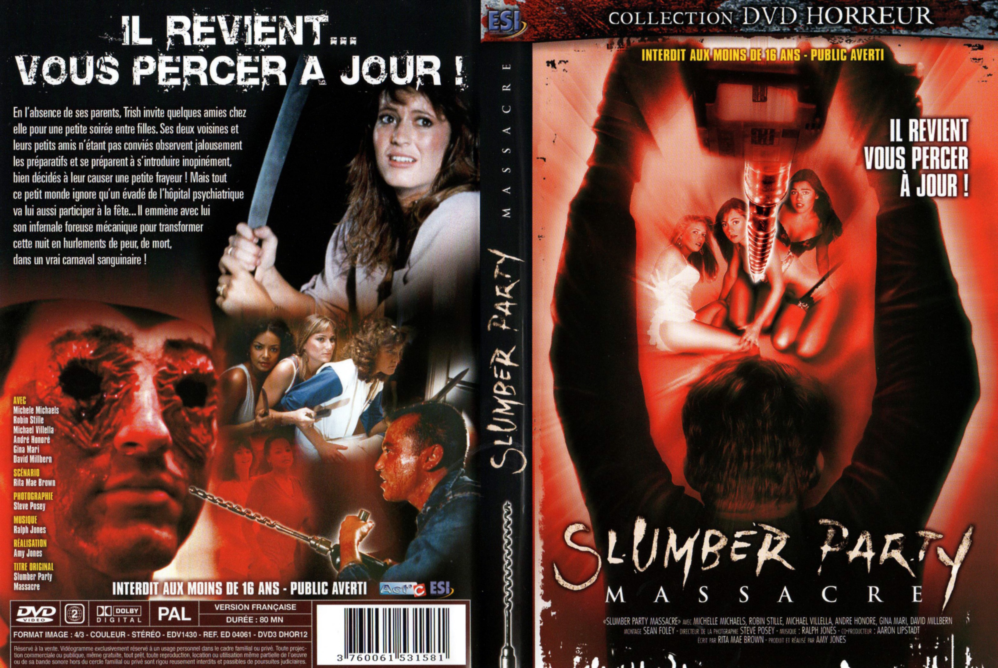 Jaquette DVD Slumber Party Massacre