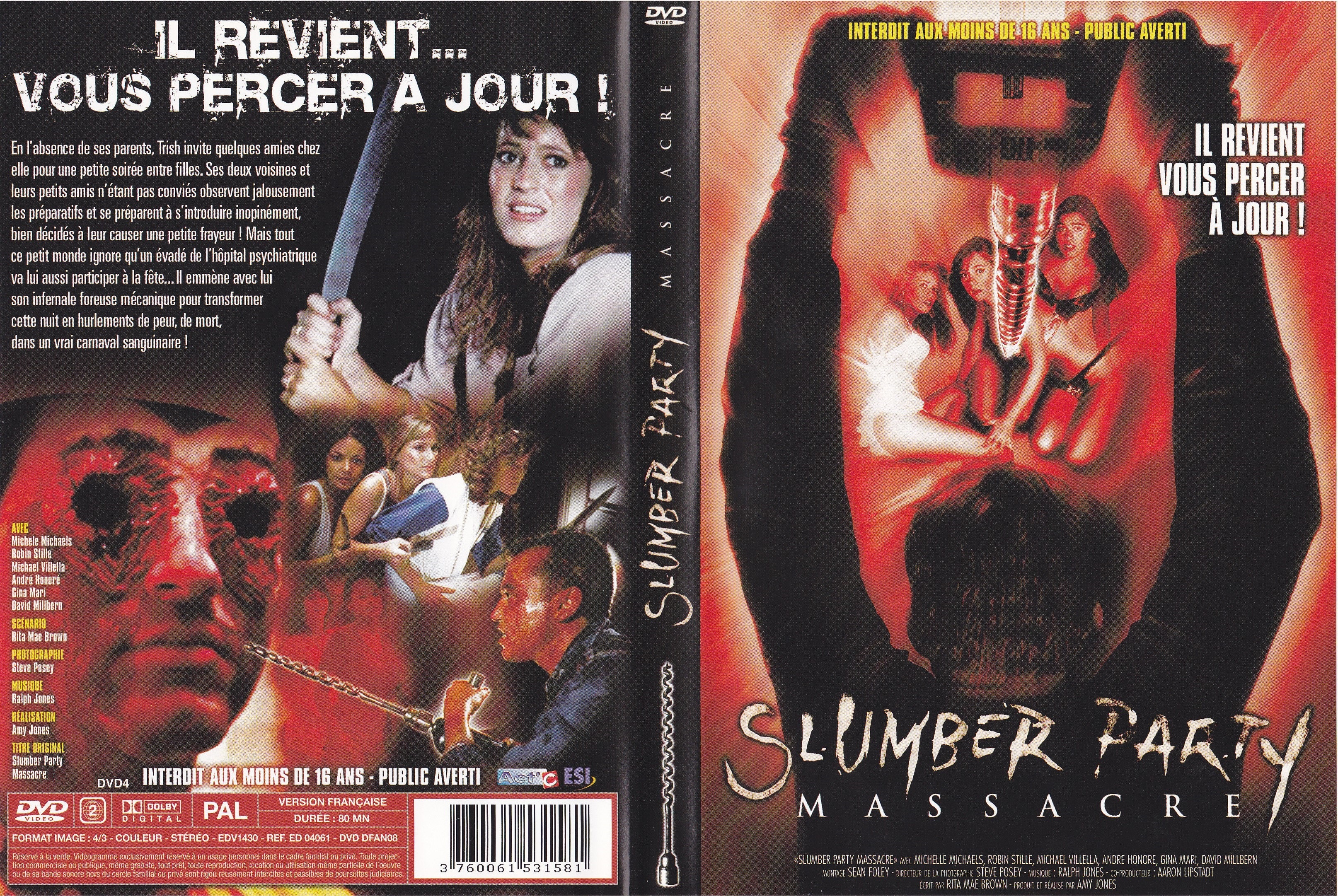 Jaquette DVD Slumber Party Massacre v2