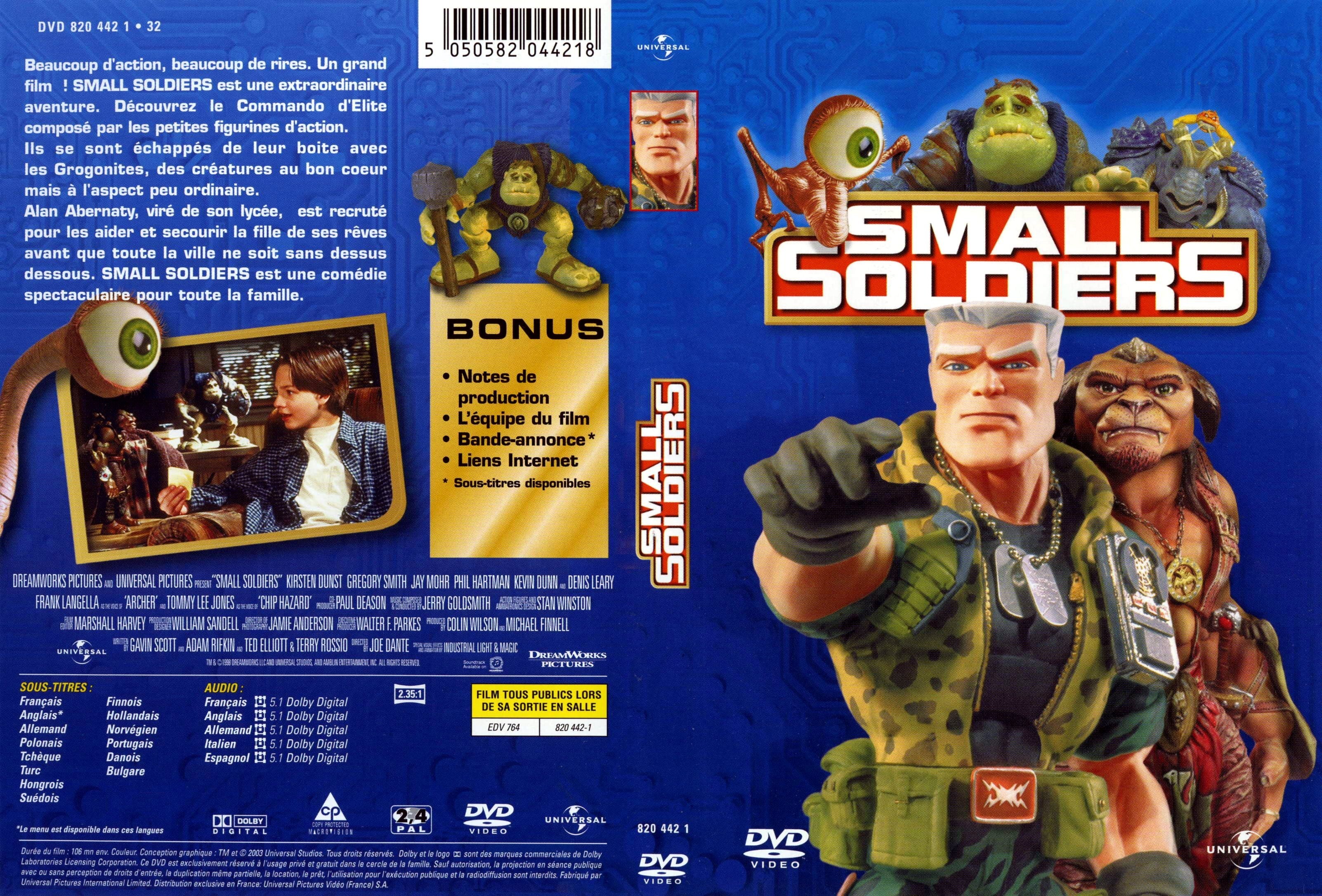 Jaquette DVD Small soldiers
