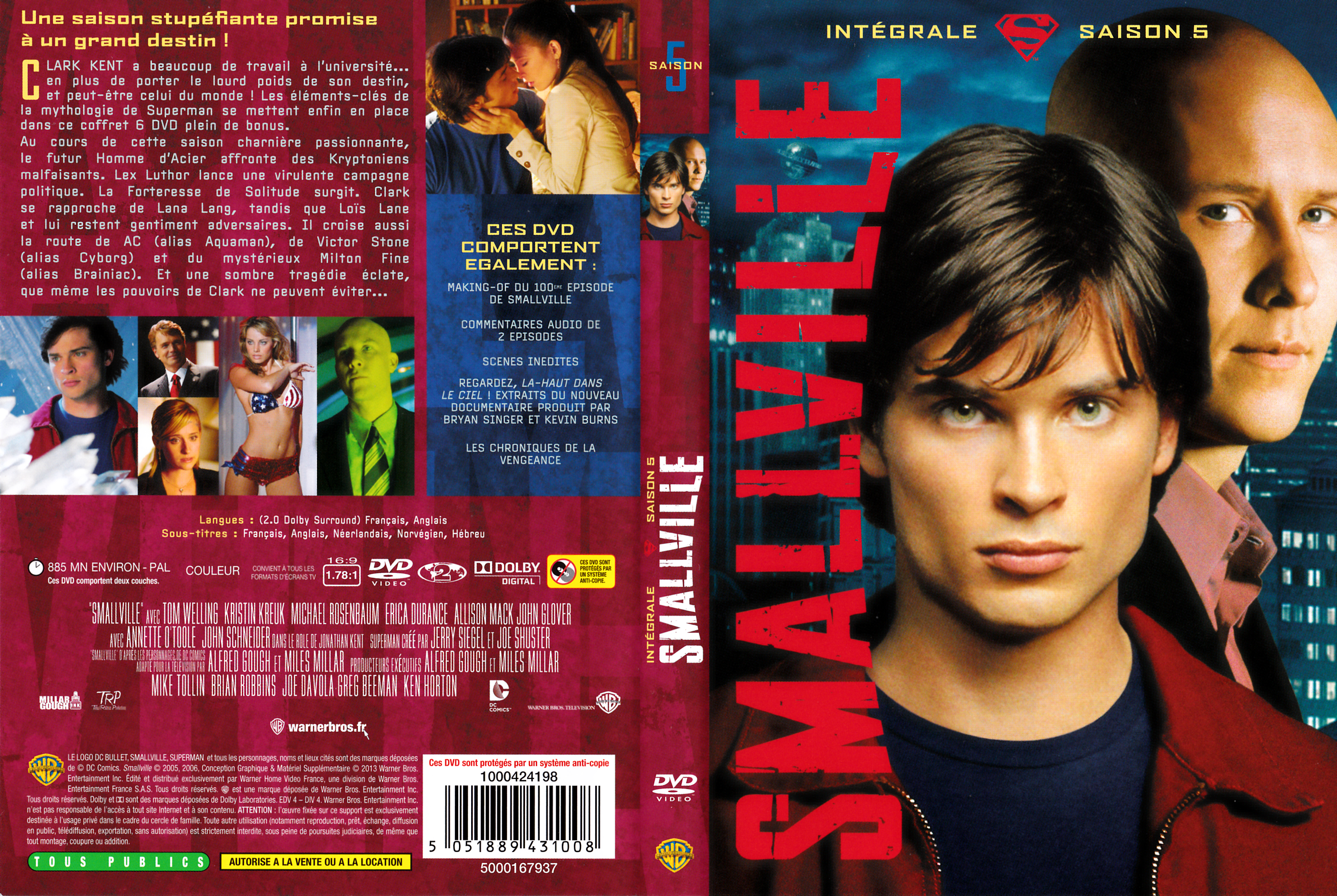 Jaquette DVD Smallville saison 05