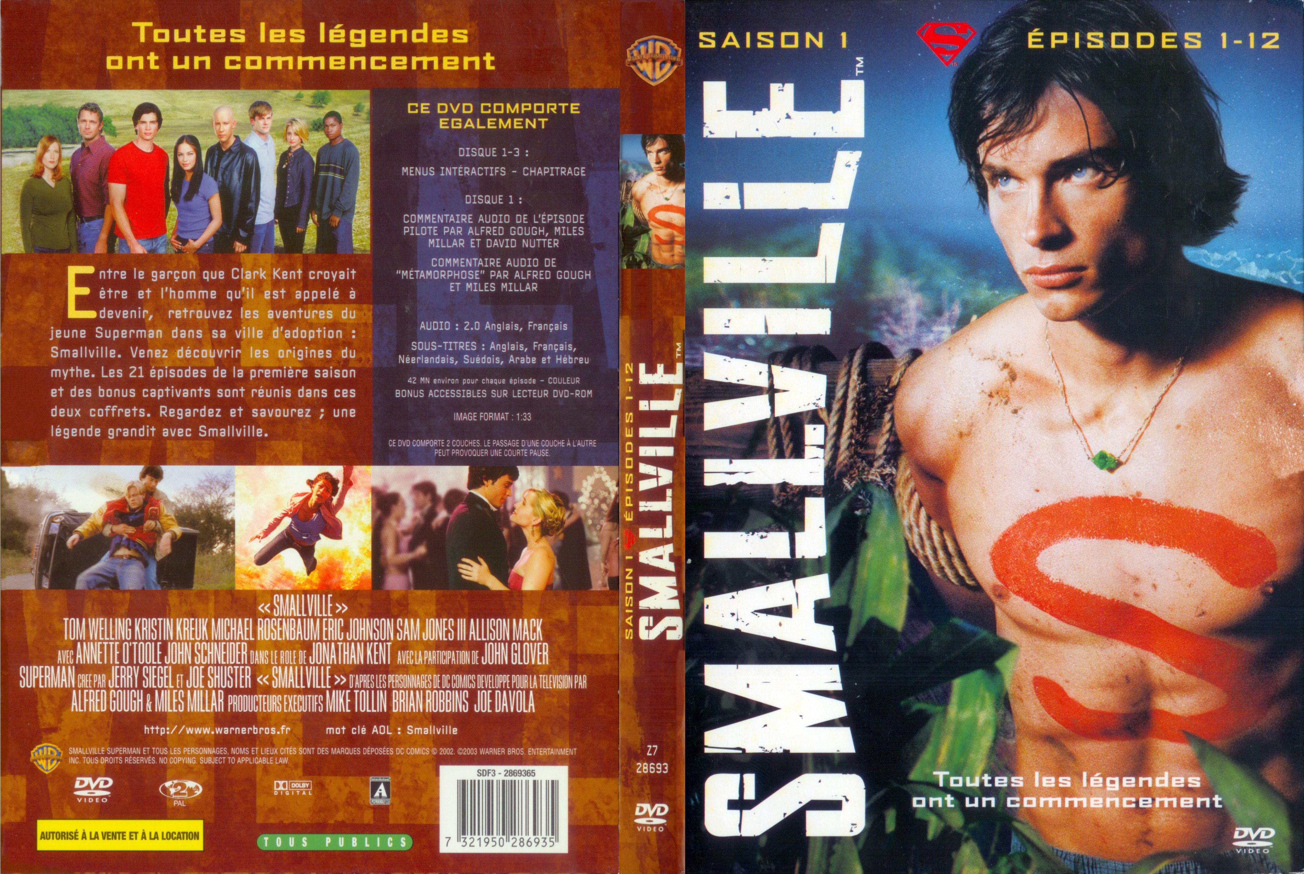 Jaquette DVD Smallville saison 1 COFFRET 1
