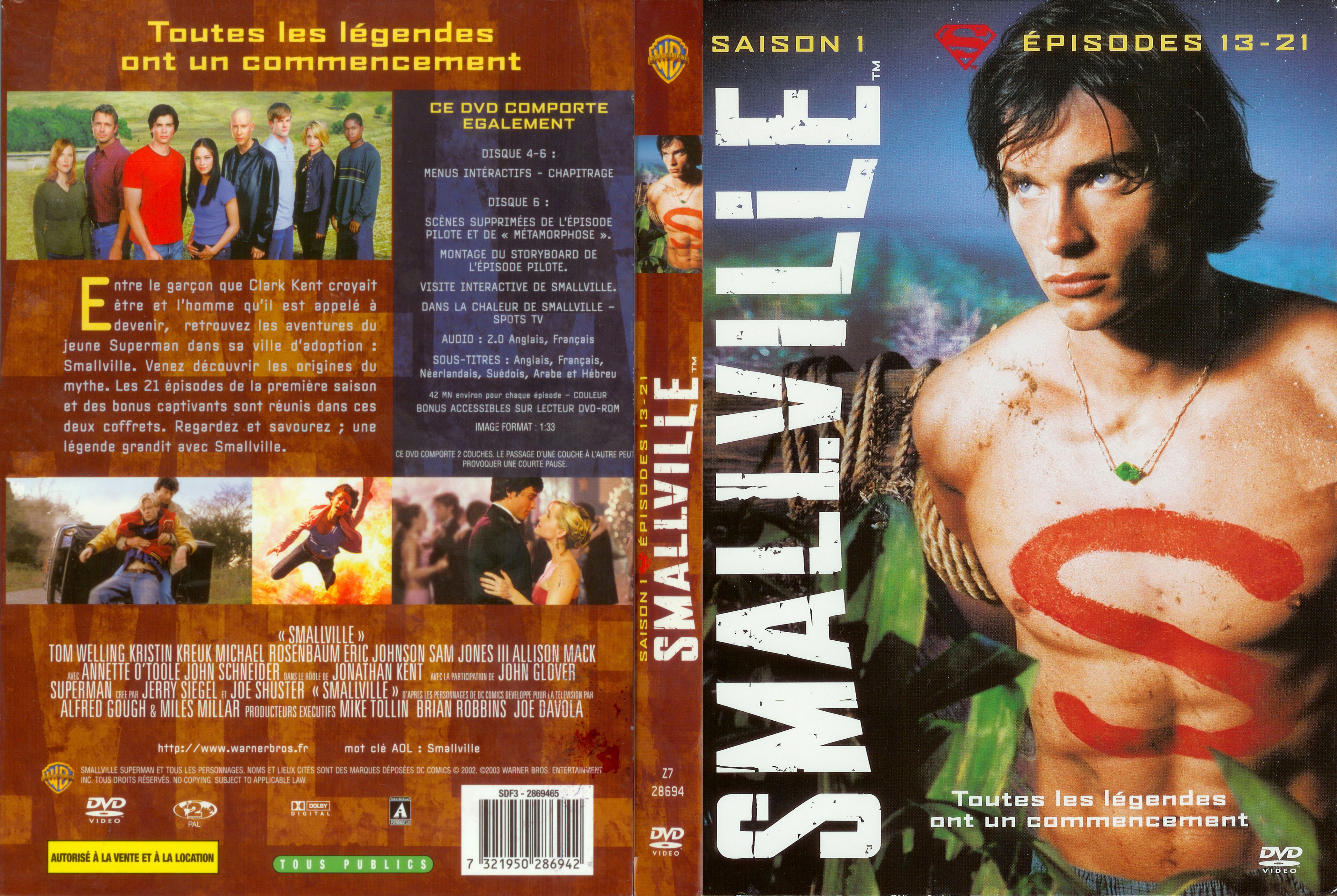 Jaquette DVD Smallville saison 1 COFFRET 2