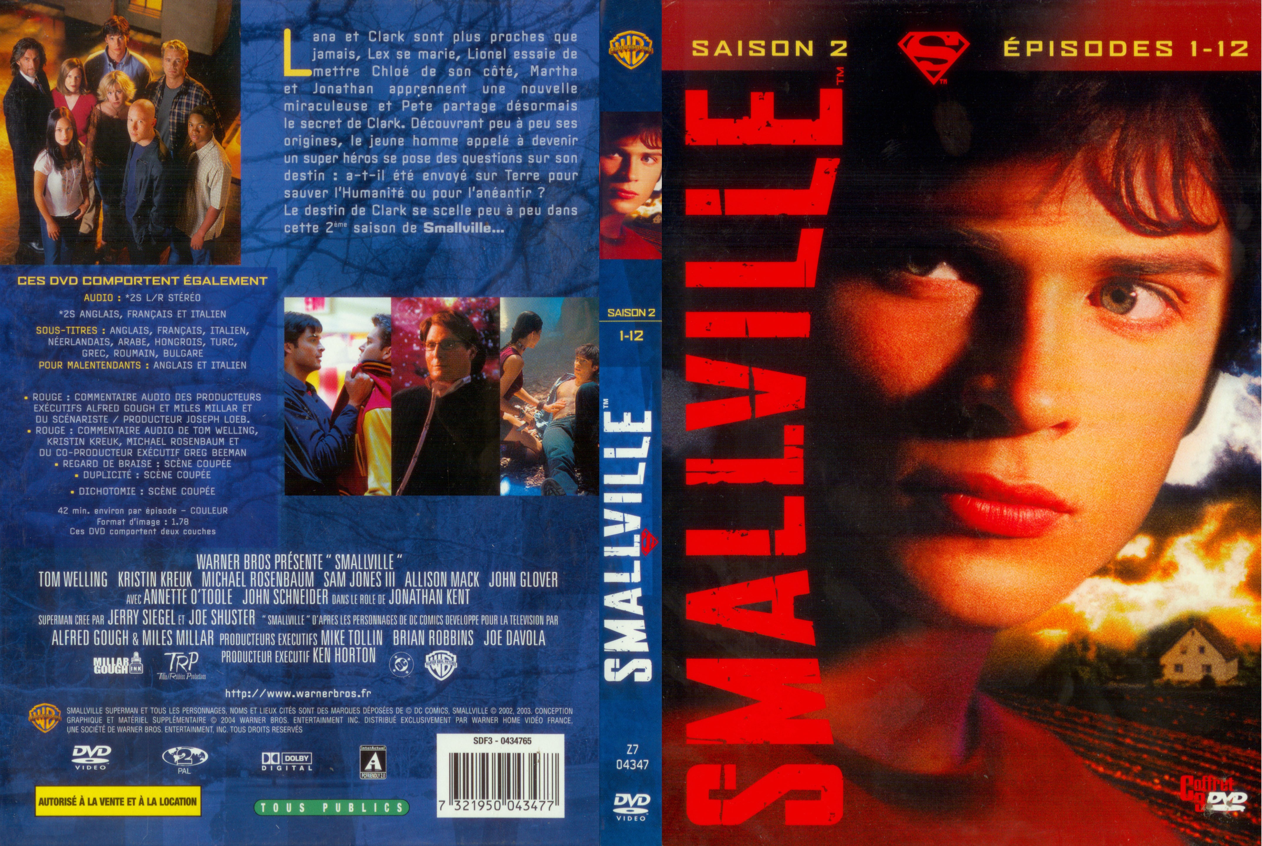 Jaquette DVD Smallville saison 2 COFFRET 1