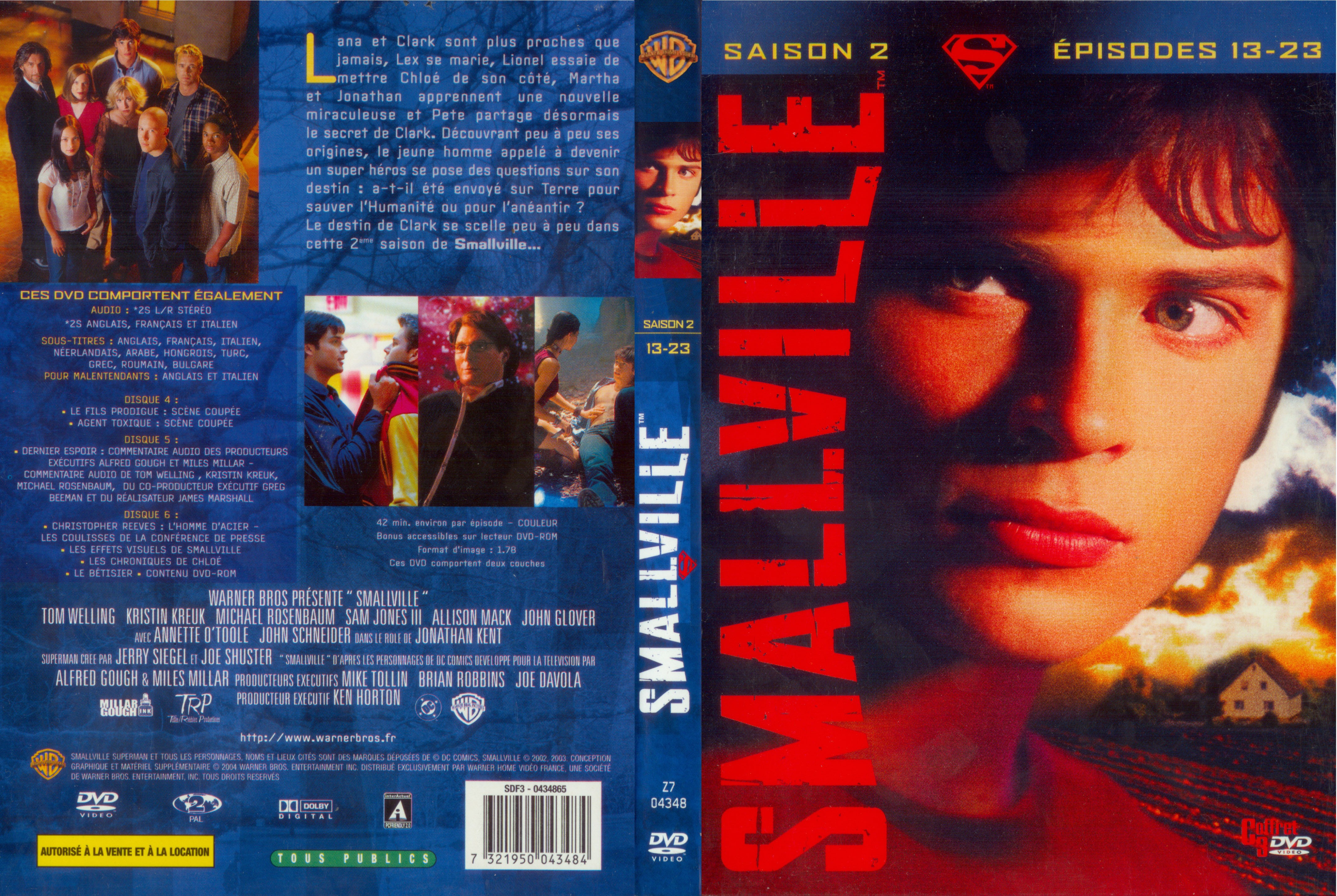 Jaquette DVD Smallville saison 2 COFFRET 2