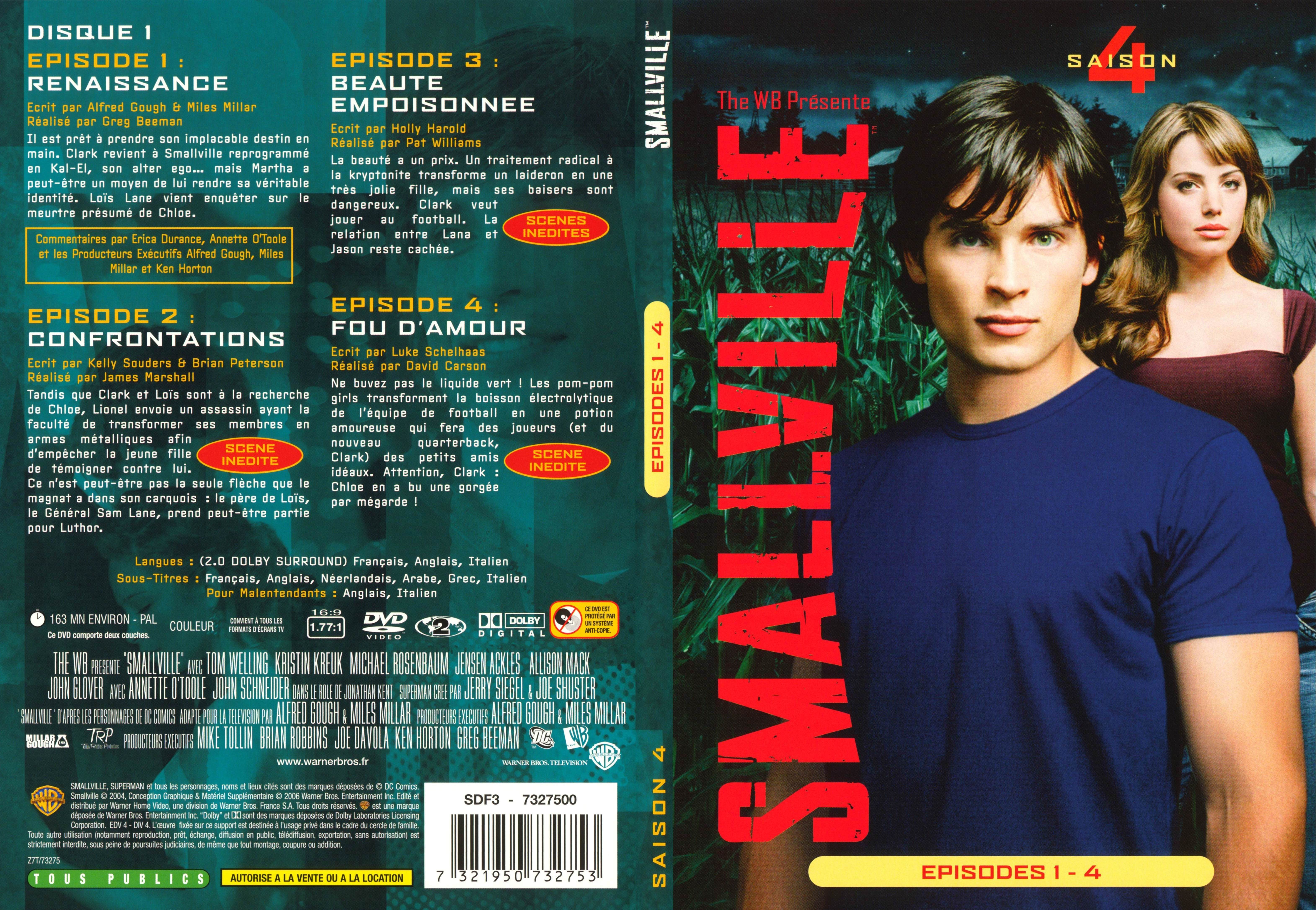 Jaquette DVD Smallville saison 4 DVD 1